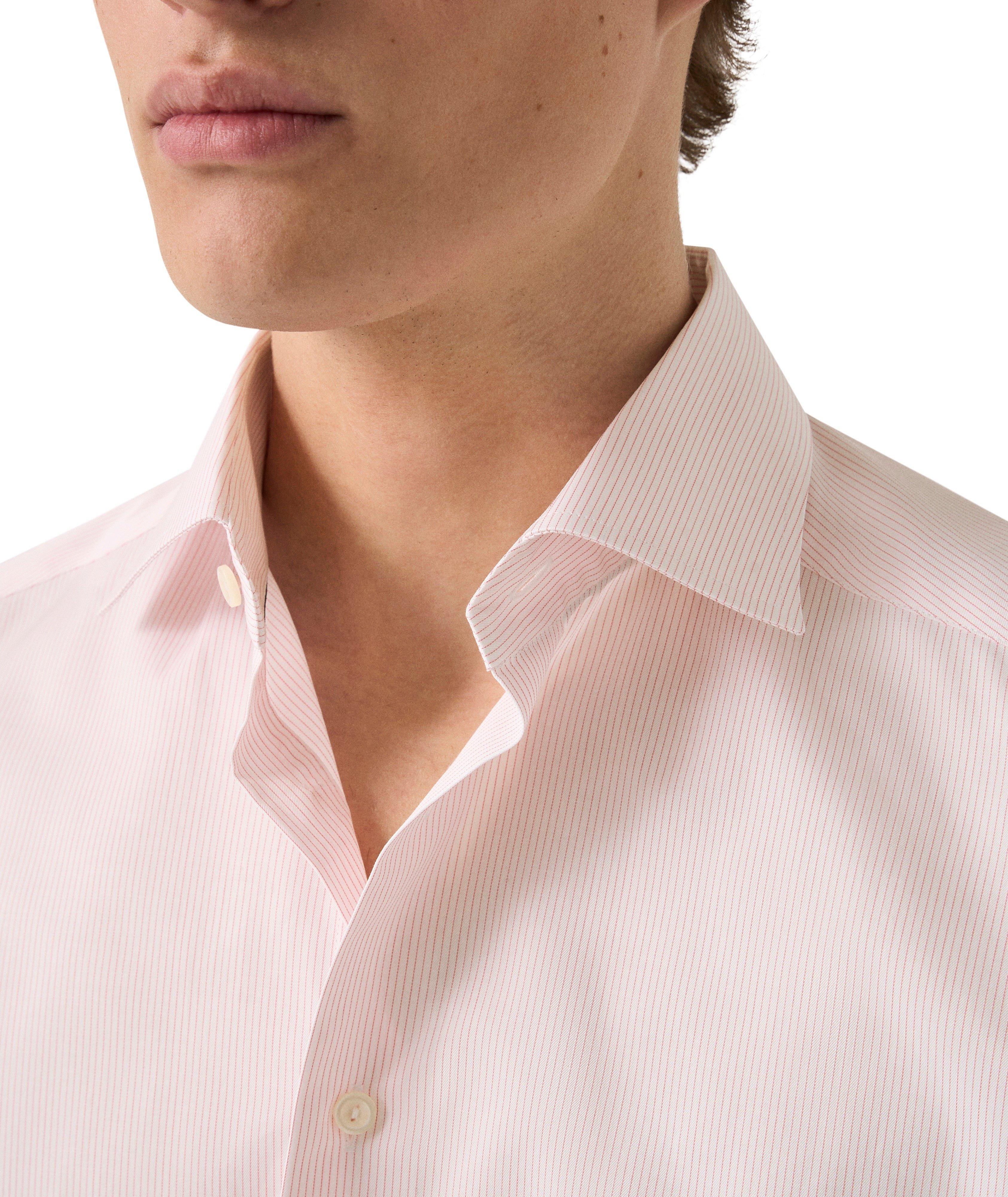 Chemise sergé emblématique rayée coupe-ajustée image 3