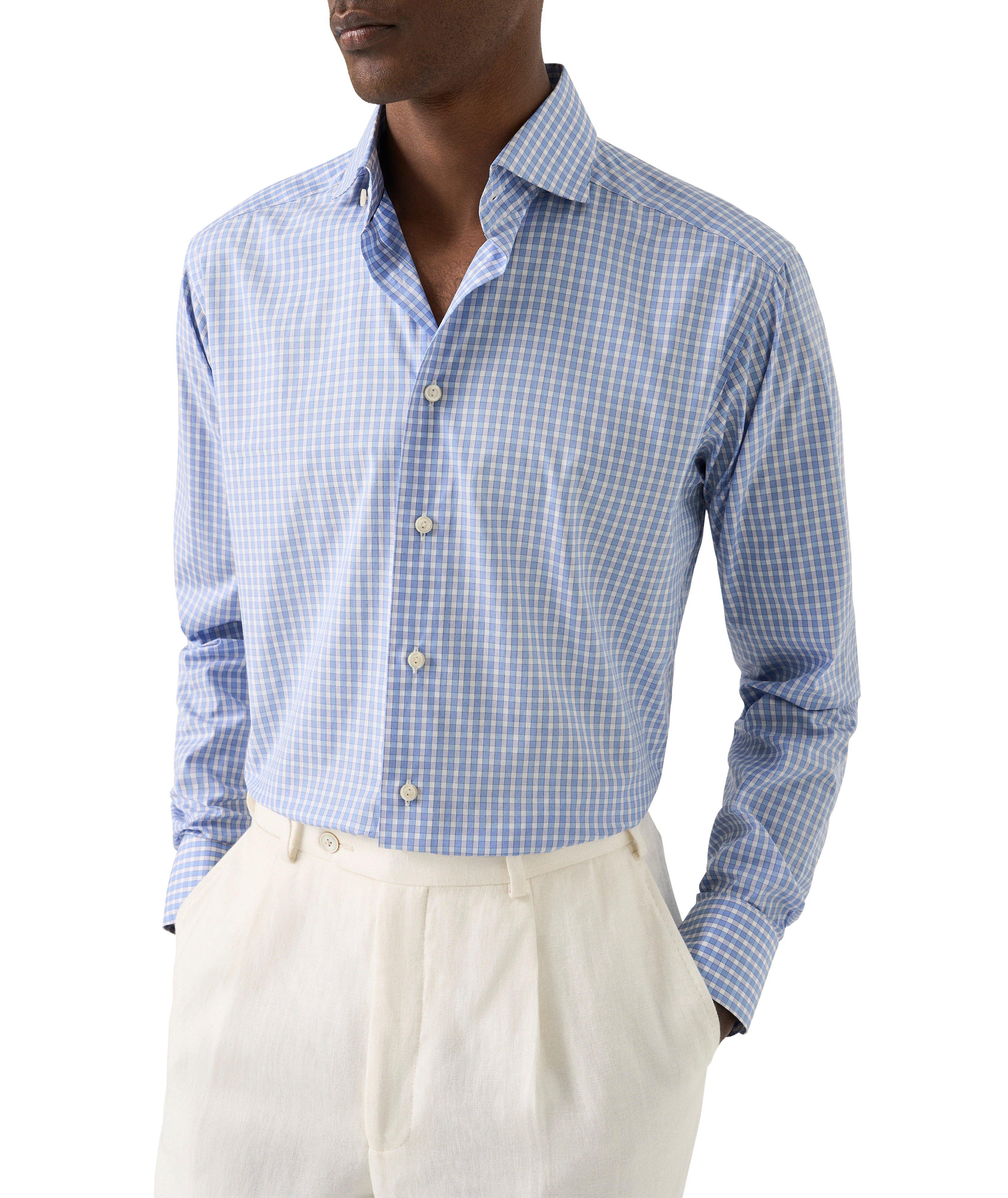 Chemise popeline emblématique quadrillé coupe-contemporaine image 1