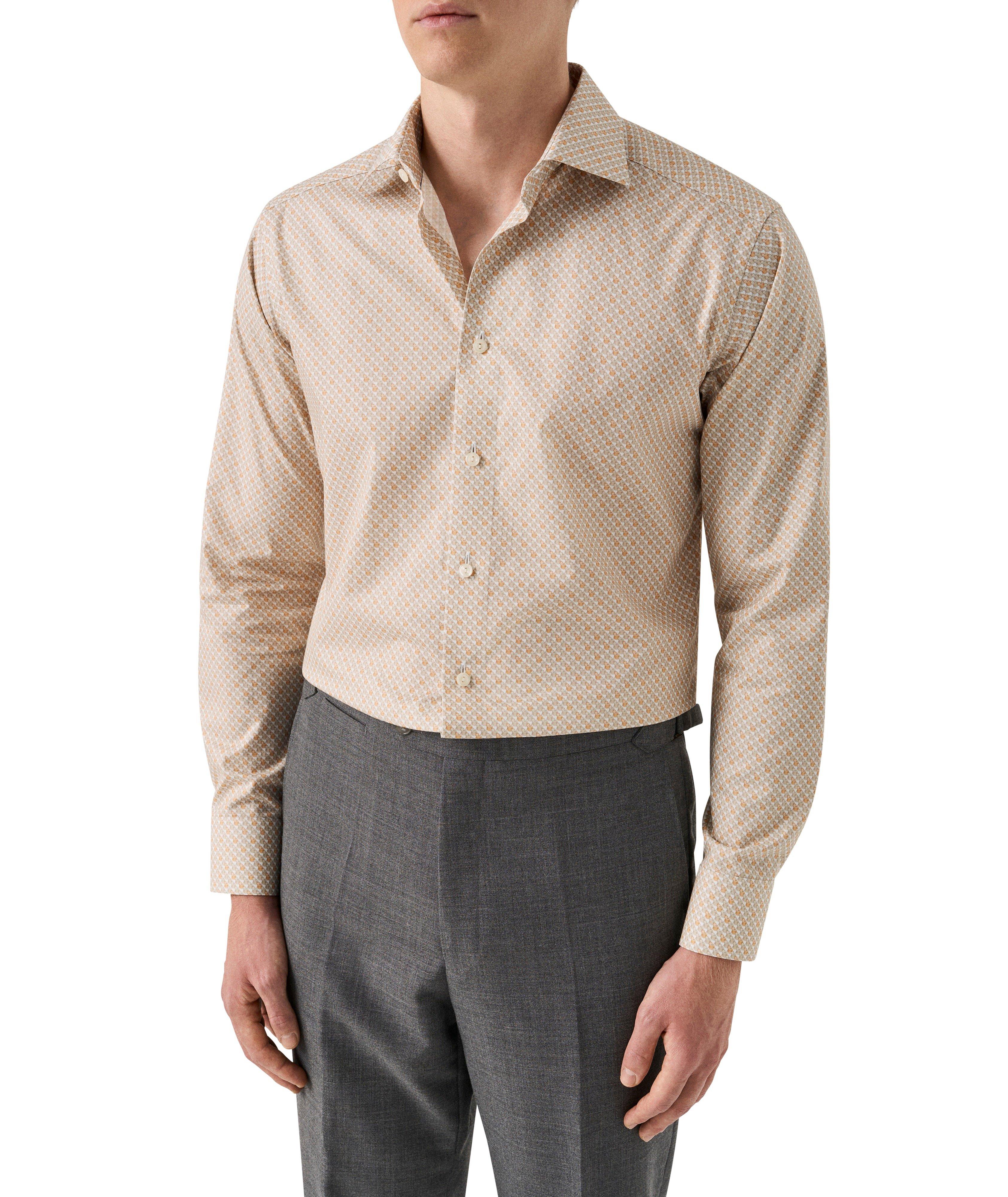 Slim-Fit Printed Signature Twill Shirt image 1