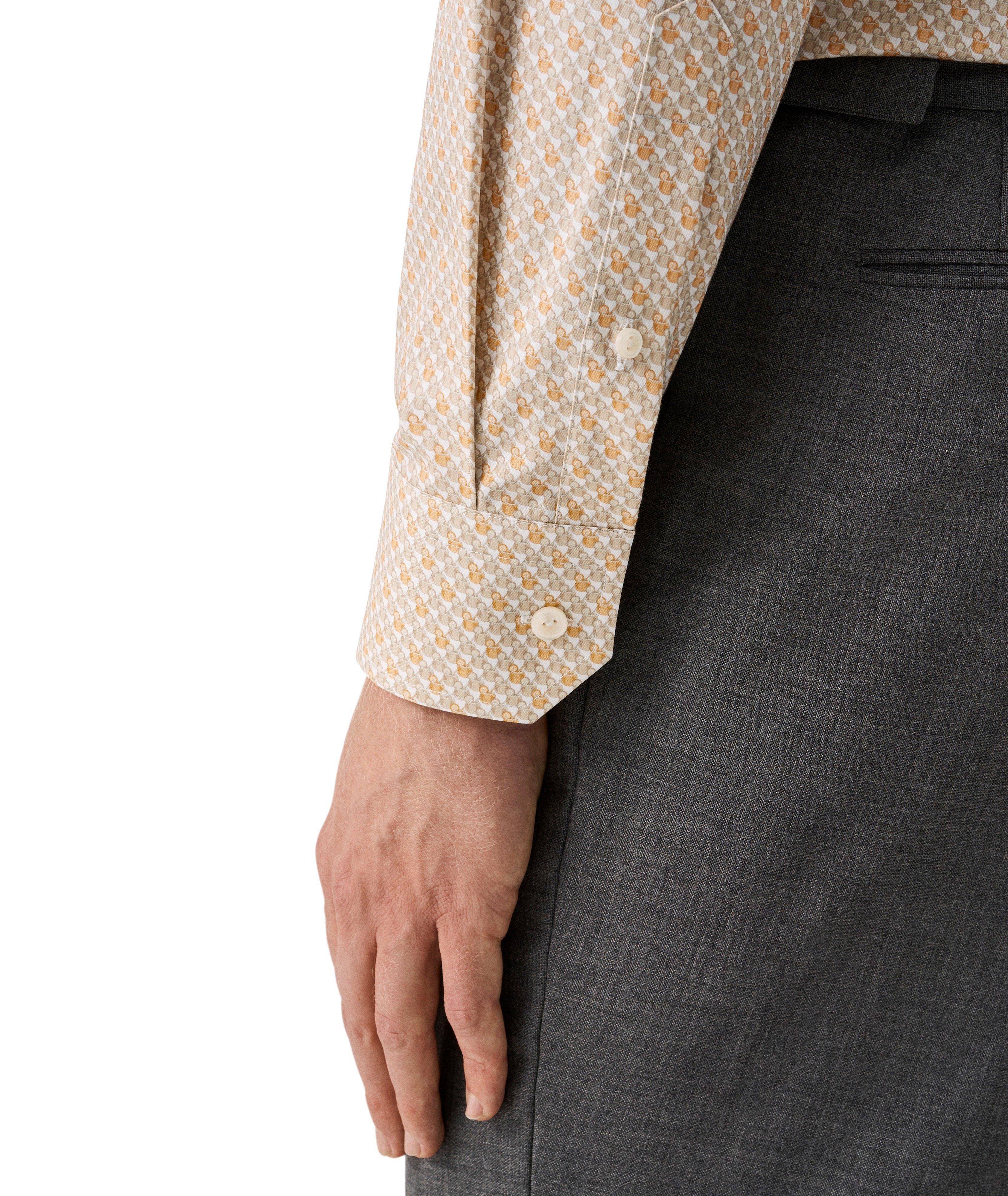 Slim-Fit Printed Signature Twill Shirt image 4