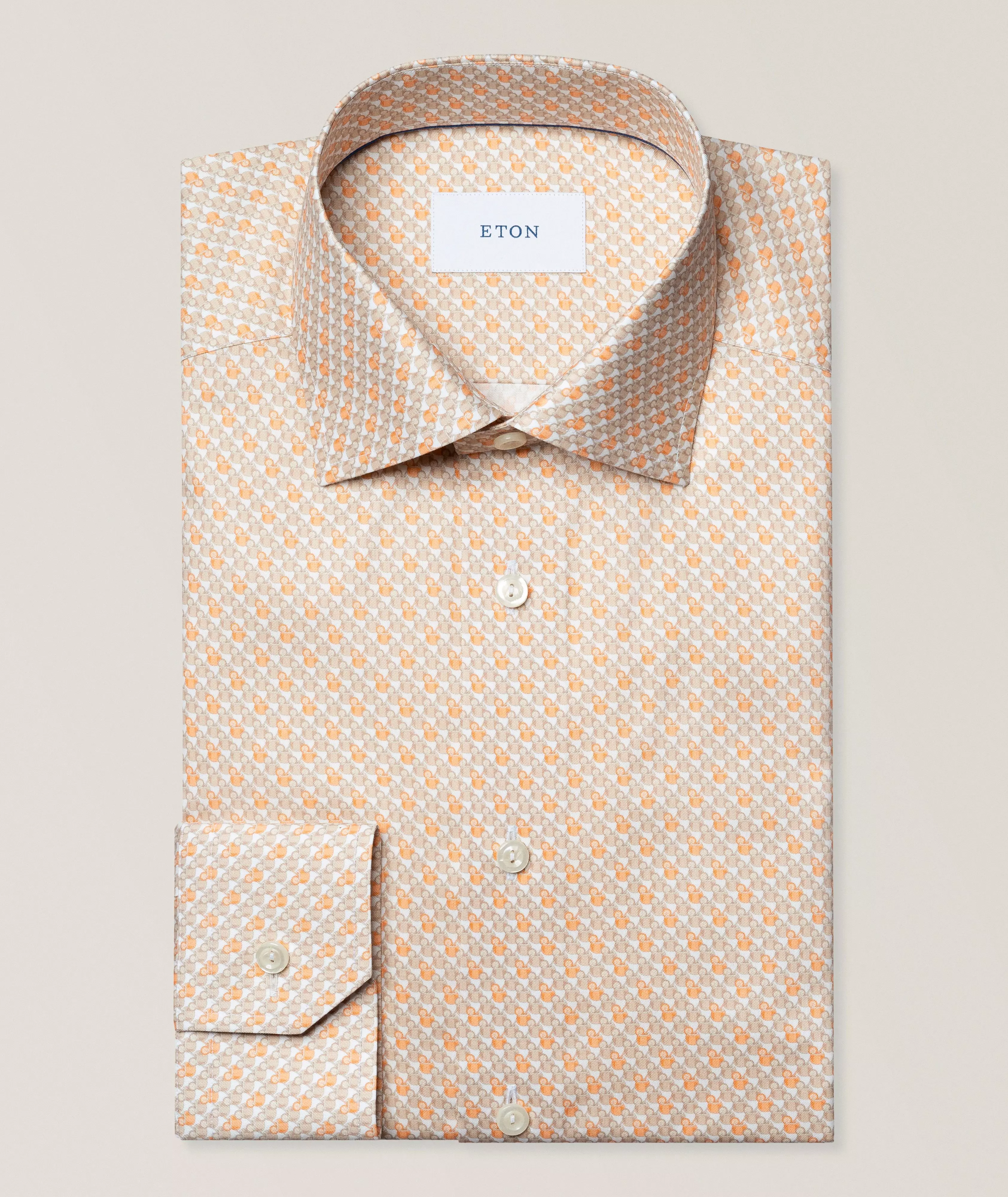 Eton Slim-Fit Printed Signature Twill Shirt