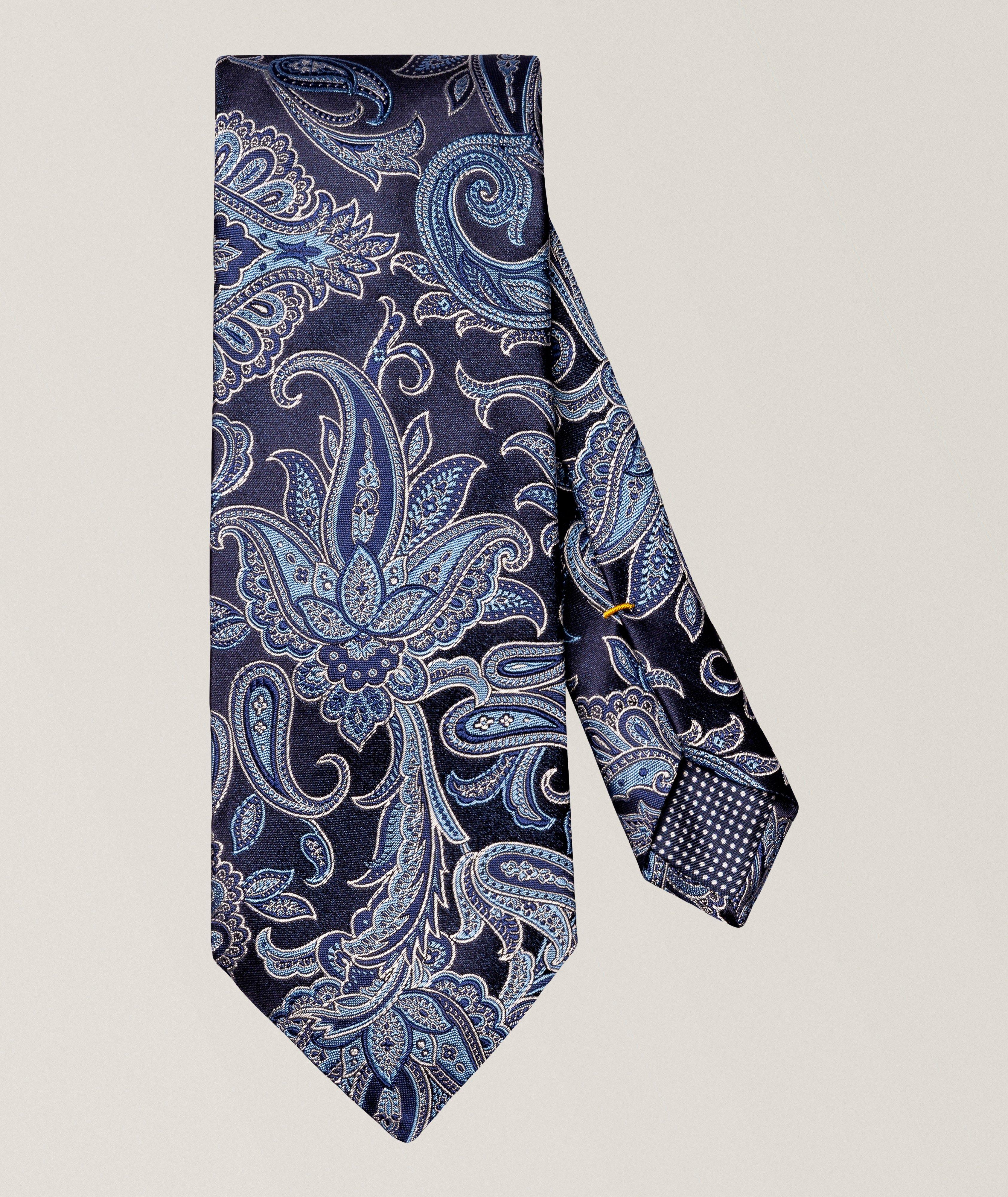 Eton Cravate en soie paisley
