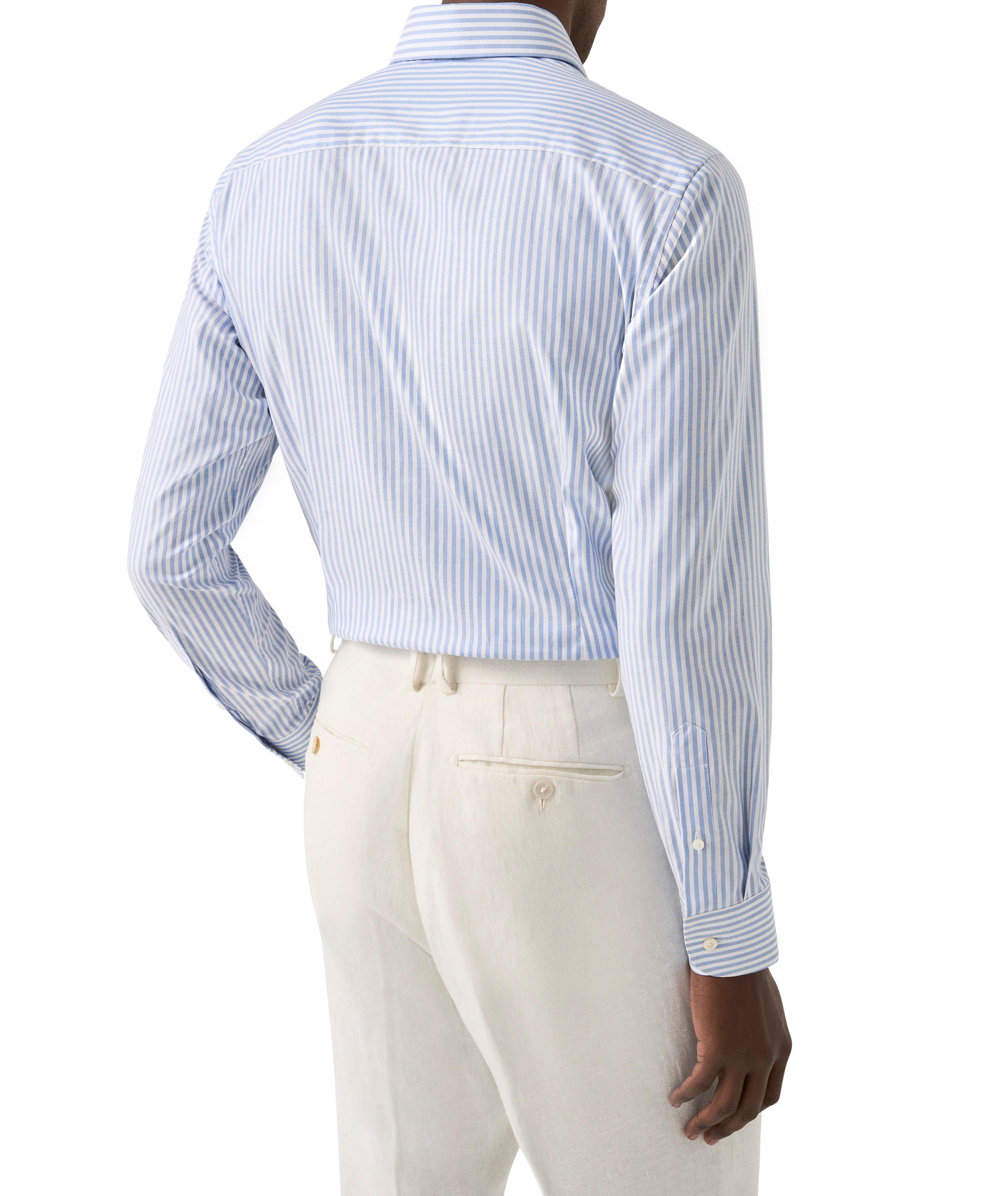 Contemporary-Fit Striped Oxford Dress Shirt image 2