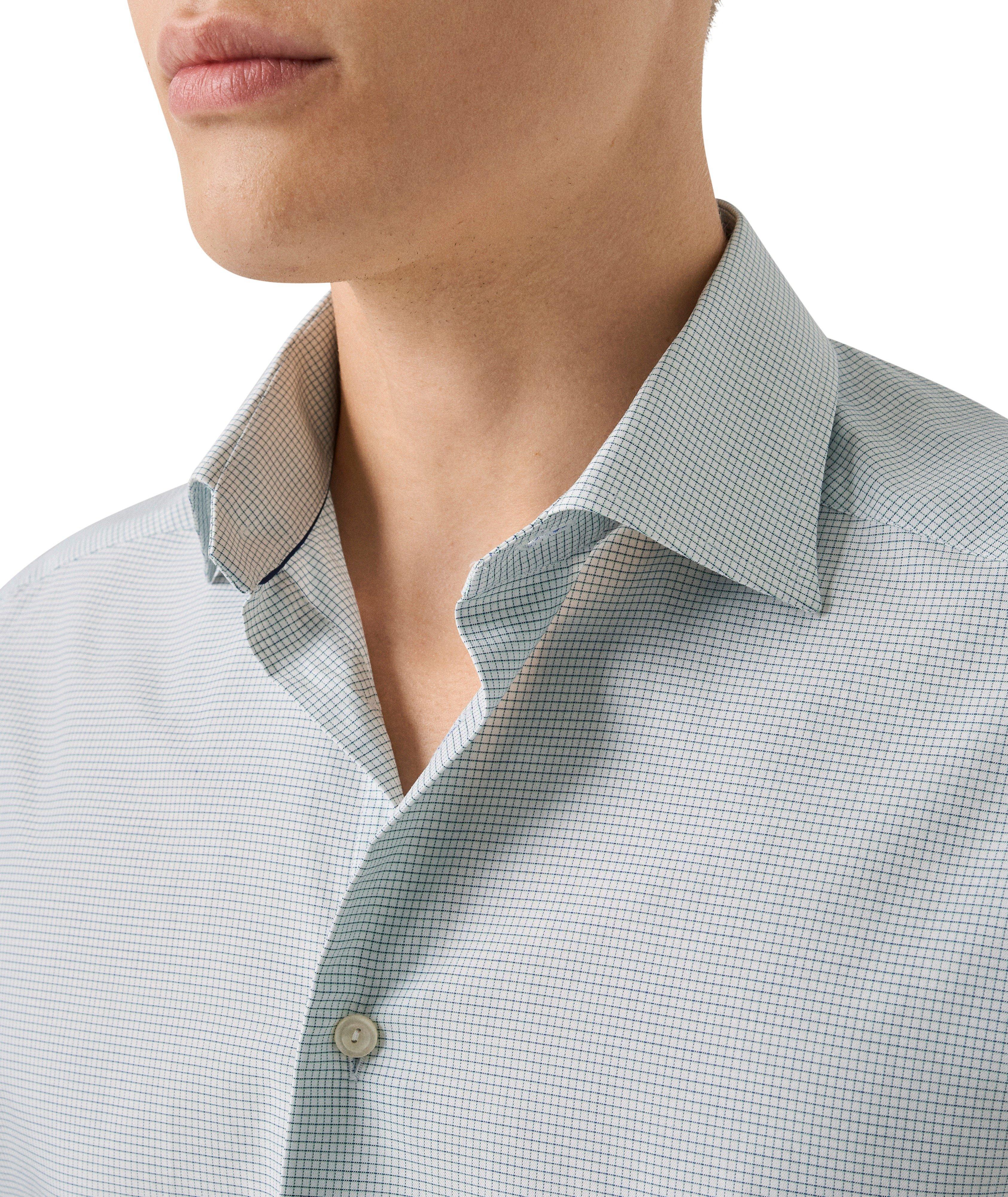 Chemise sergé emblématique quadrillé coupe-ajustée image 3