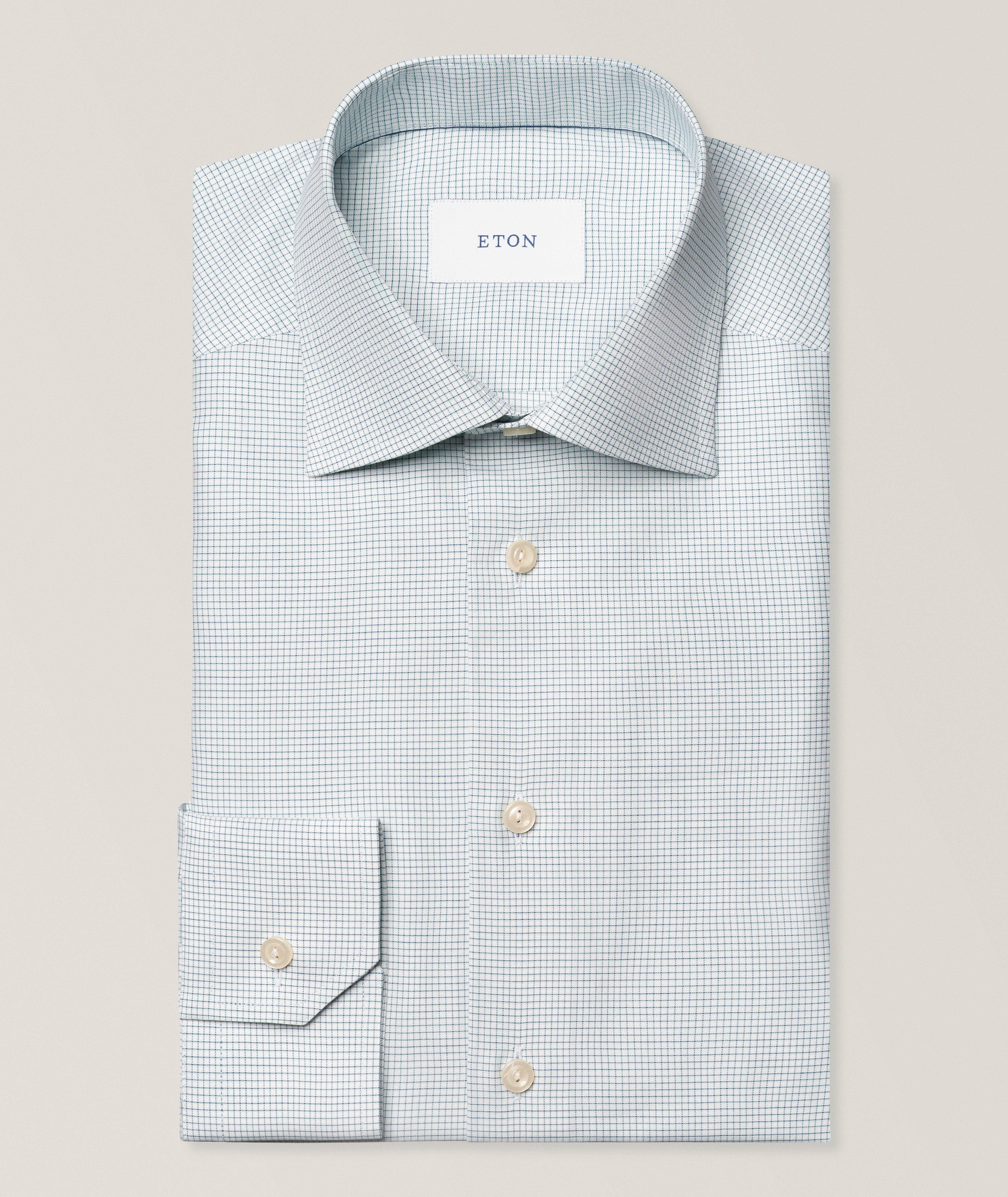 Chemise sergé emblématique quadrillé coupe-ajustée image 0