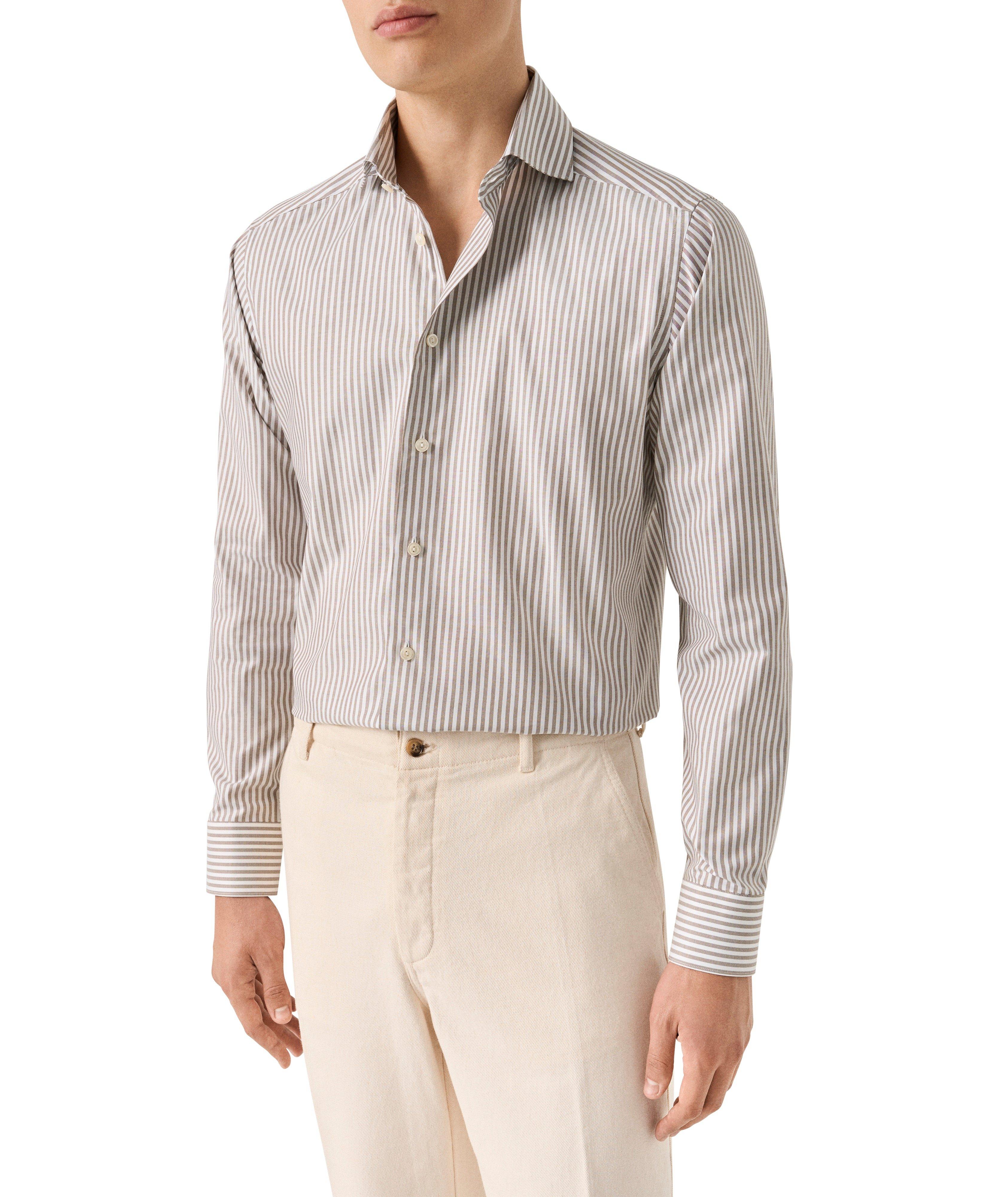 Chemise habillée Oxford signature rayée coupe-ajustée image 1