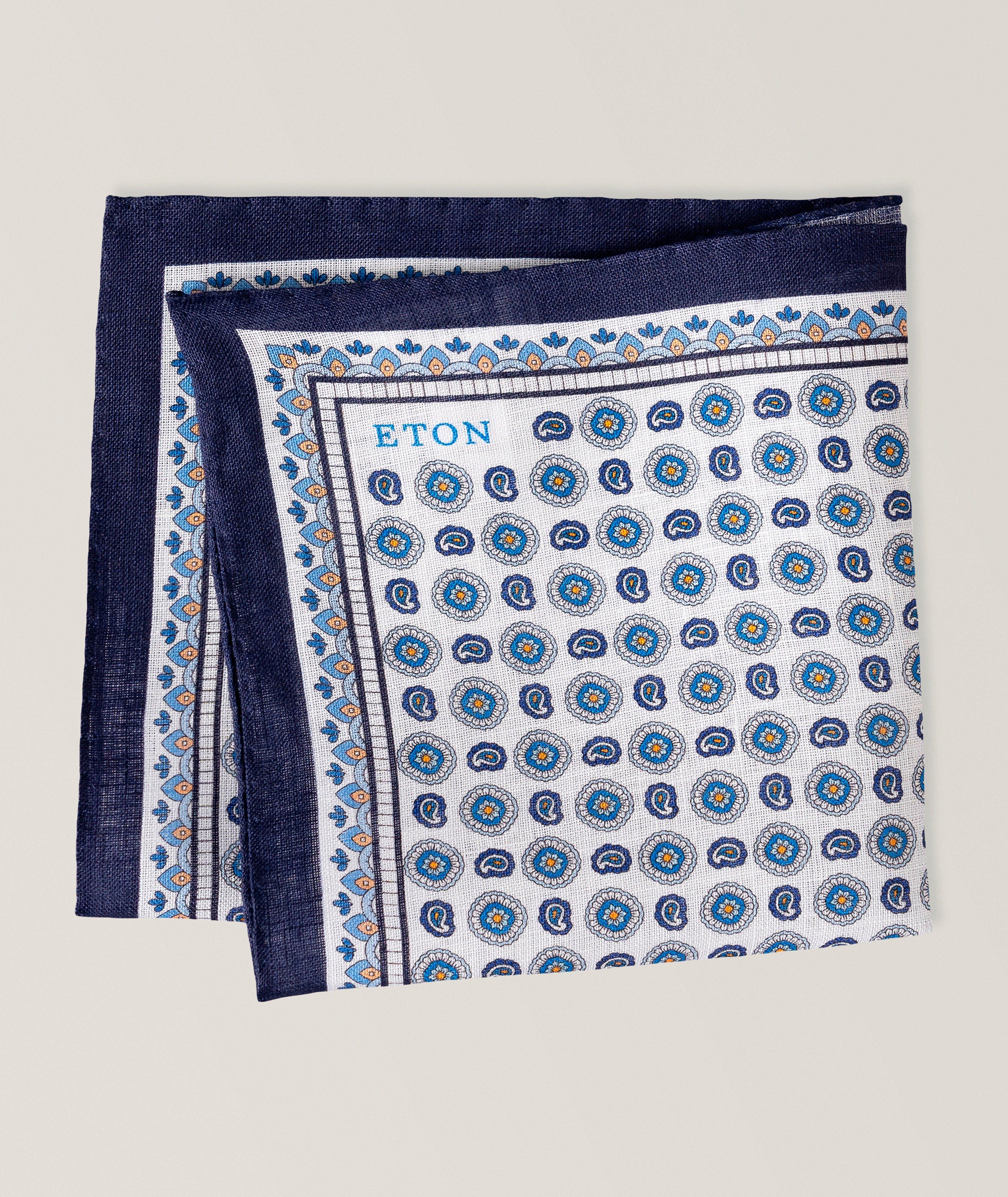 Geometric Linen Pocket Square image 1