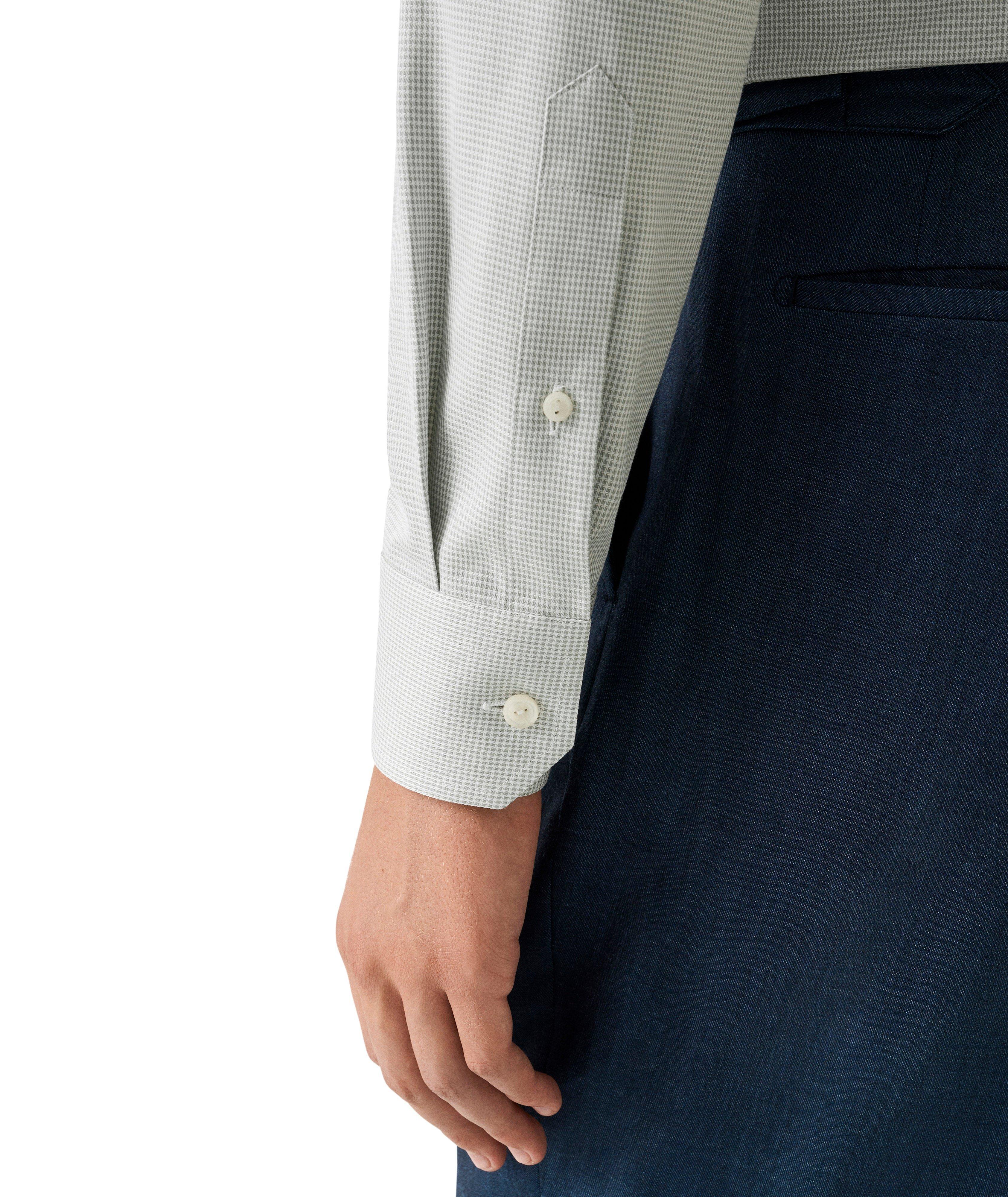 Contemporary-Fit Houndstooth Twill Dress Shirt image 4