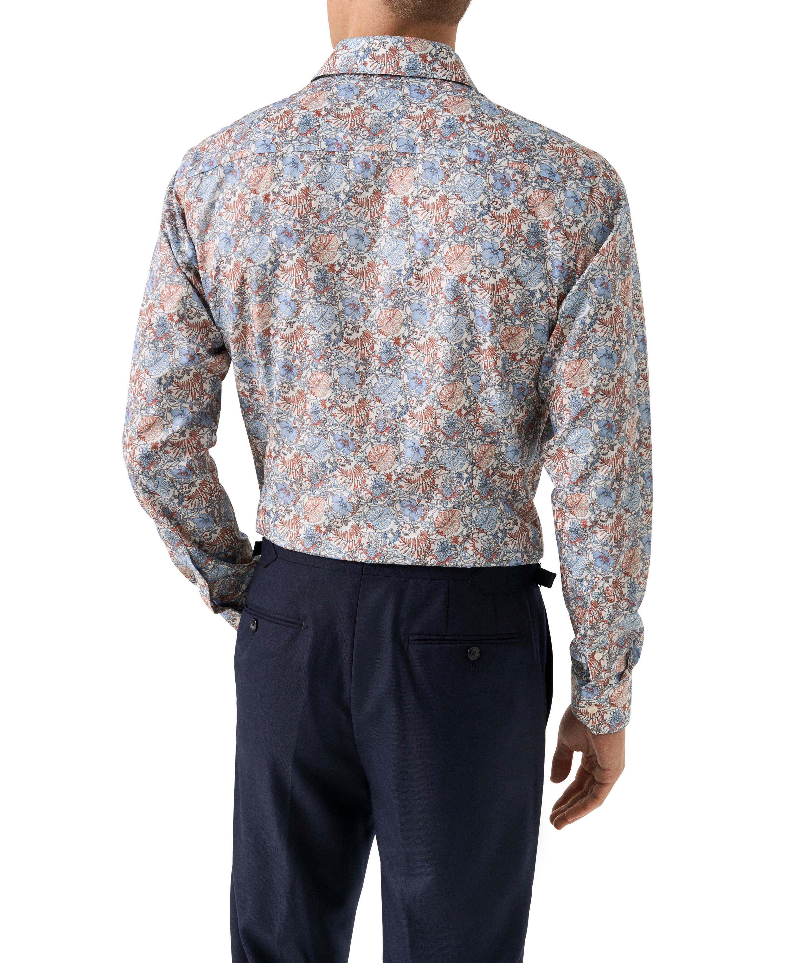 Contemporary-Fit Floral Twill Dress Shirt image 2