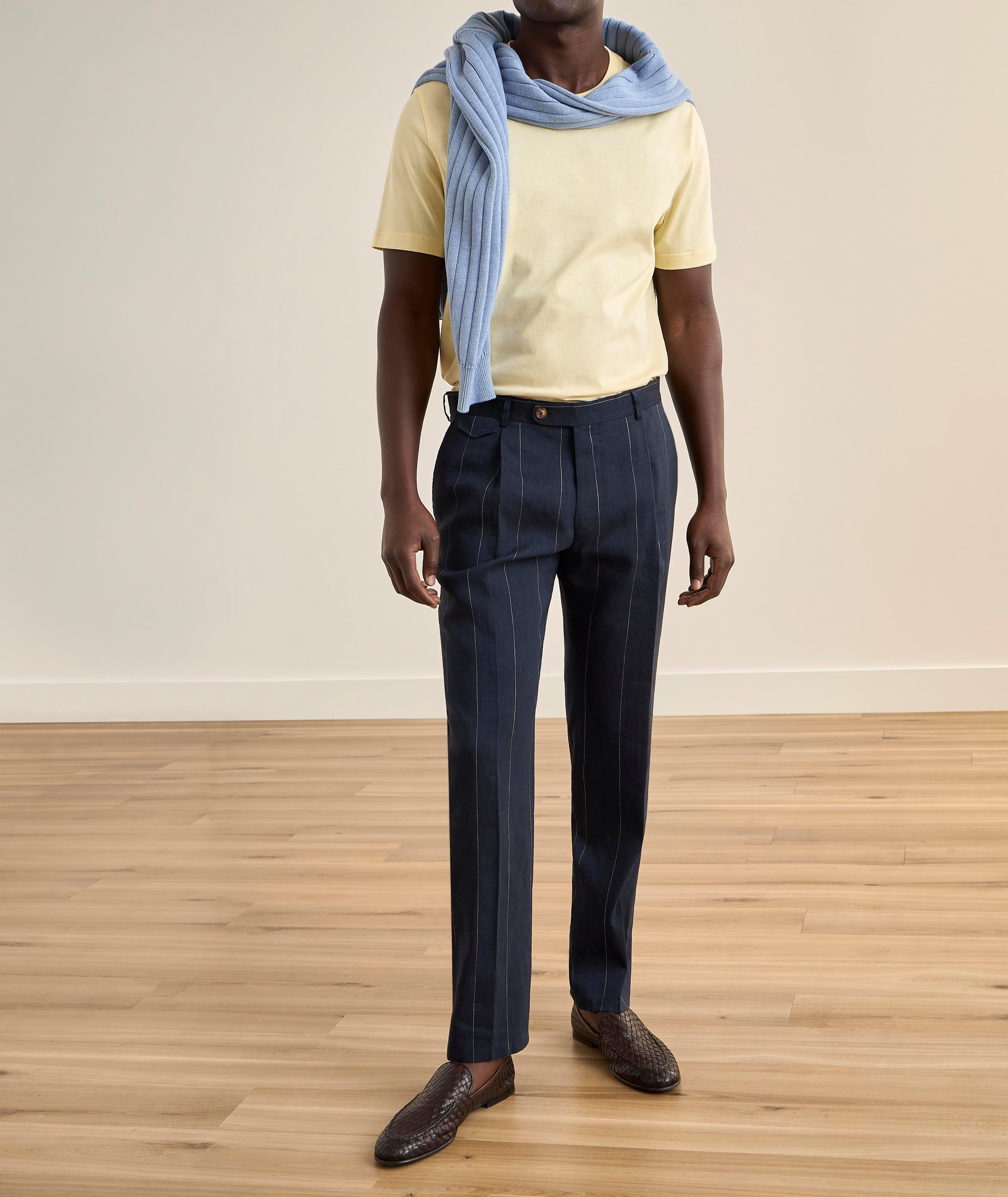 Structure Knit Cotton Crewneck Sweater image 5