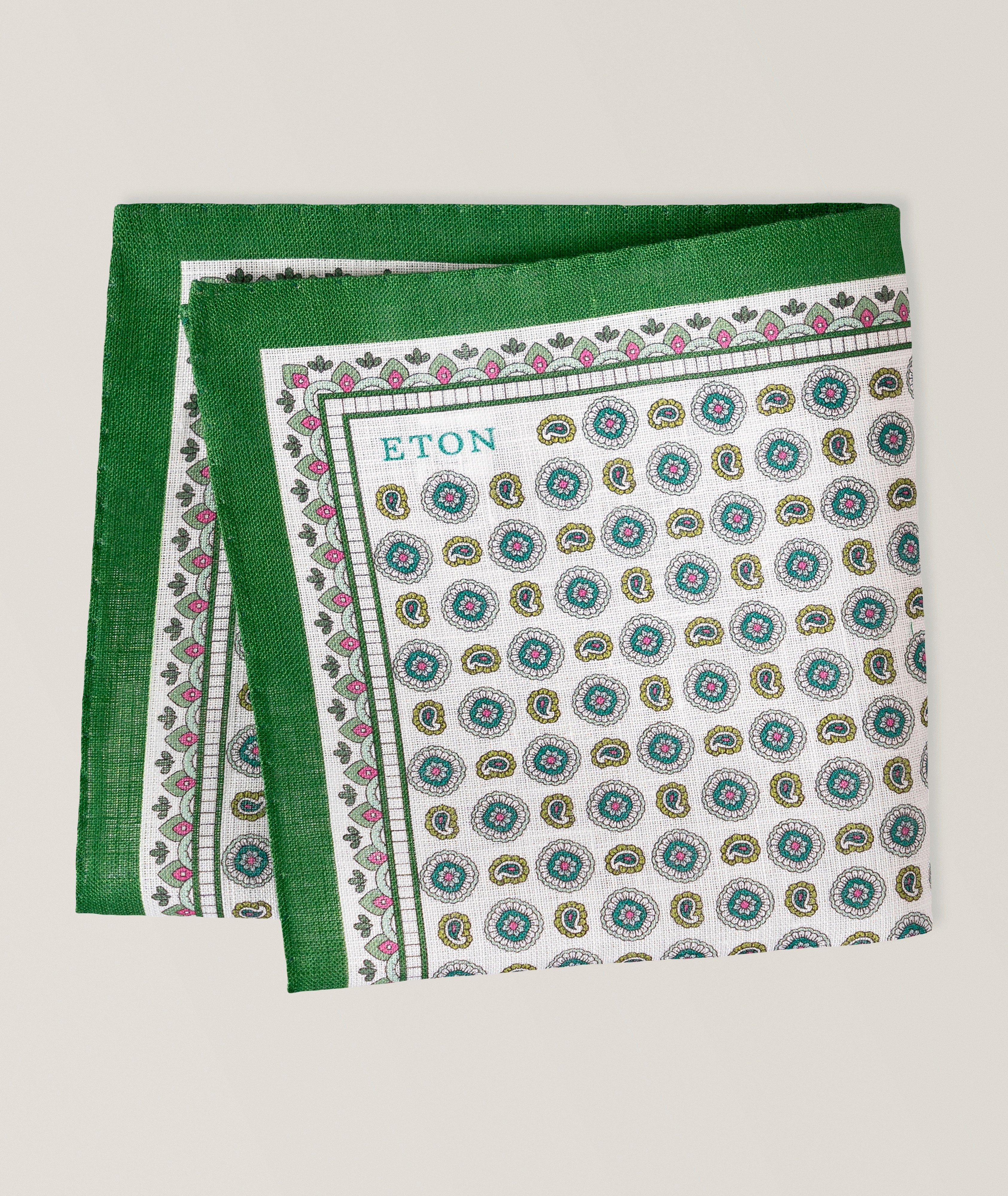 Geometric Linen Pocket Square image 1