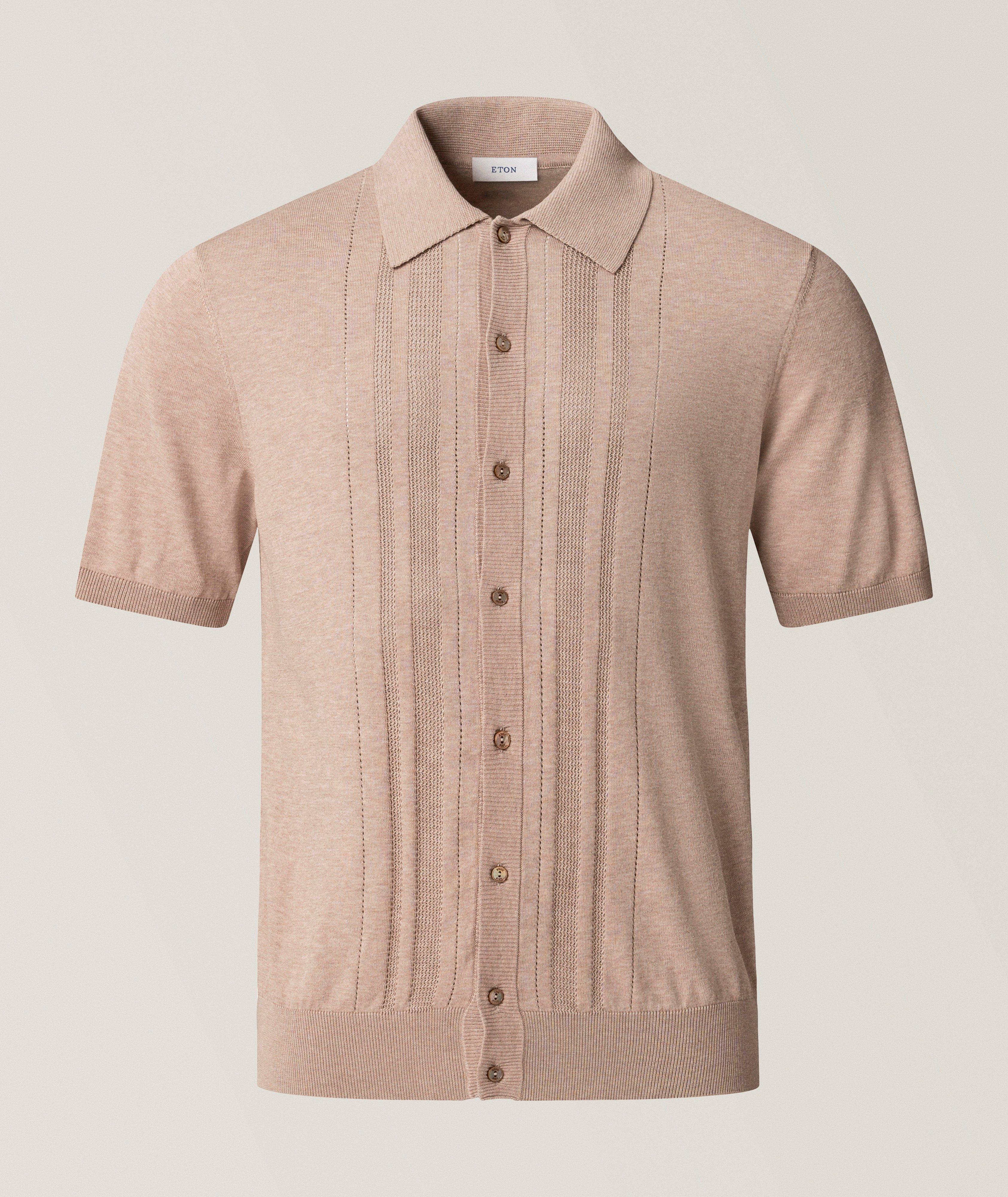 Eton Structured Full-Button Polo