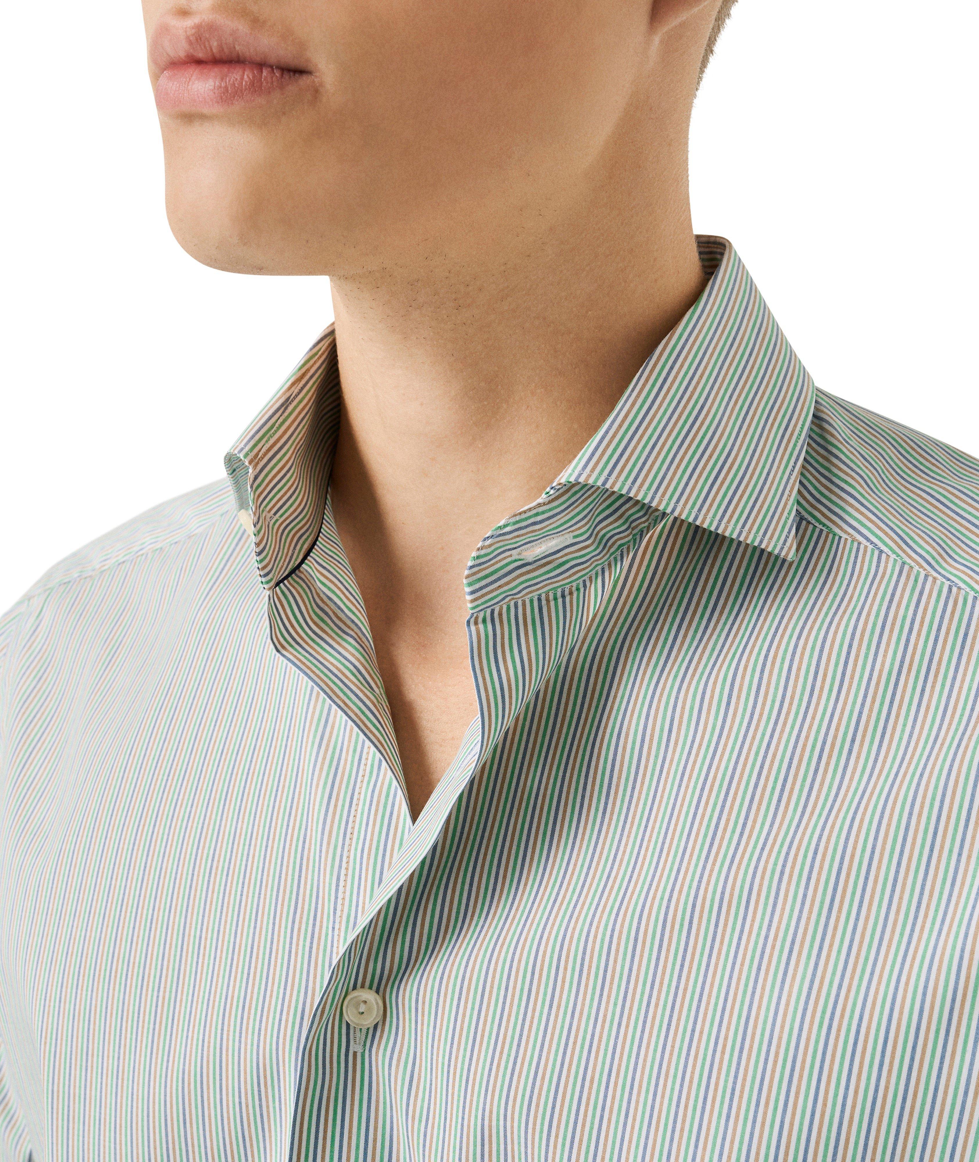 Slim-Fit Striped Breeze Poplin Dress Shirt image 3