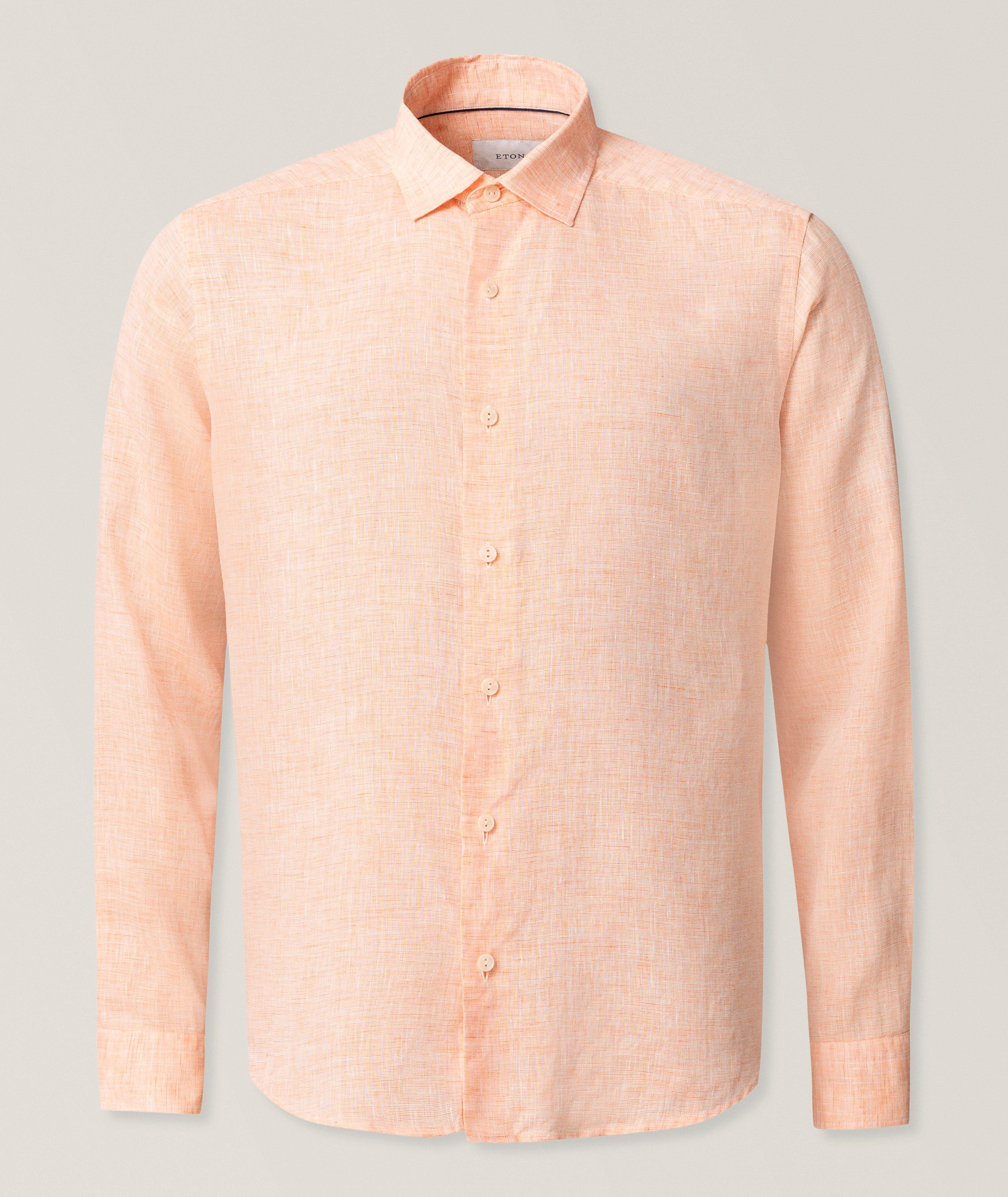 Eton Contemporary-Fit Garment-Dyed Linen Shirt