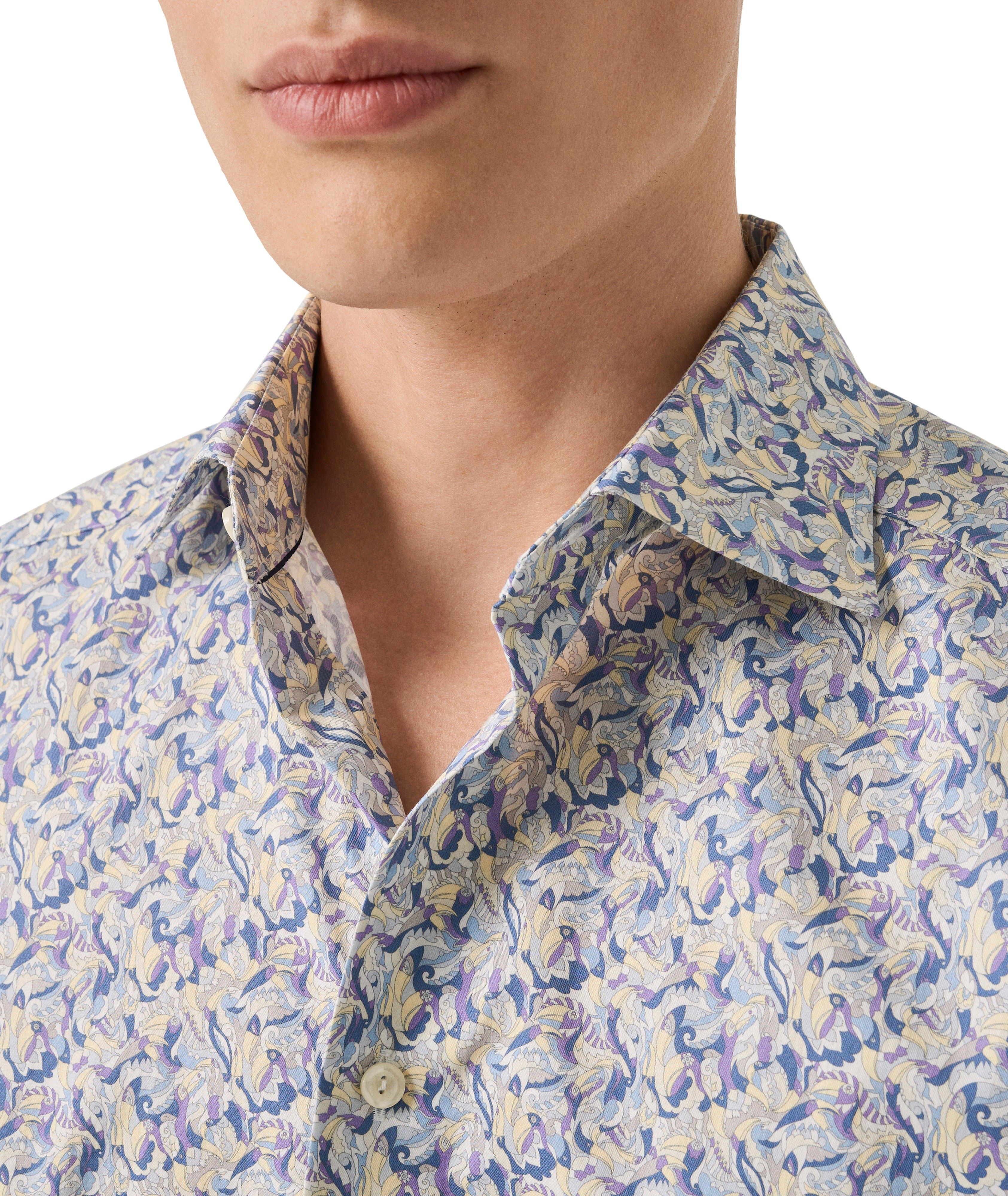 Chemise habillée sergé signature floral coupe-ajustée image 3