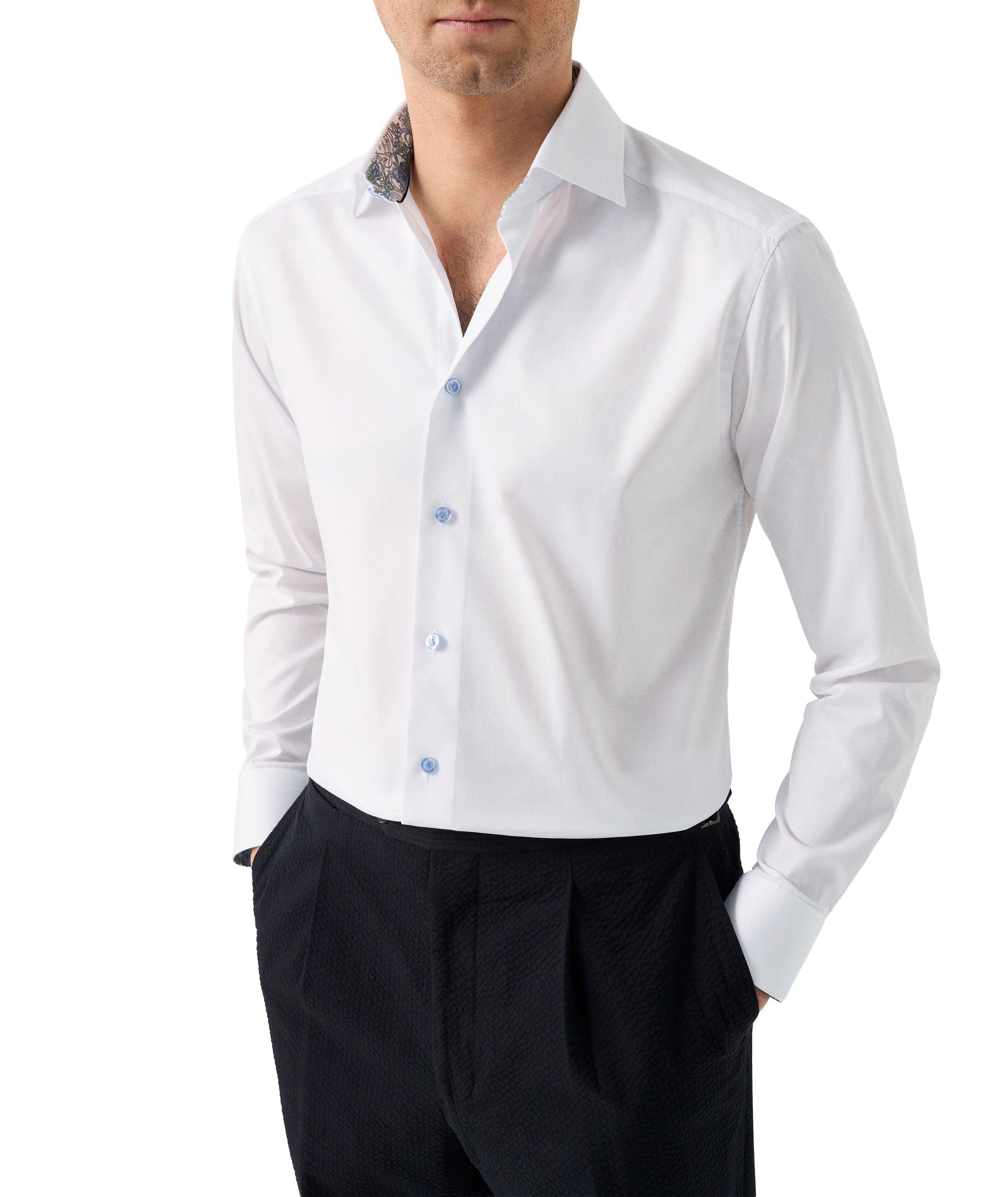 Contemporary-Fit Floral-Effect Dress Shirt image 1