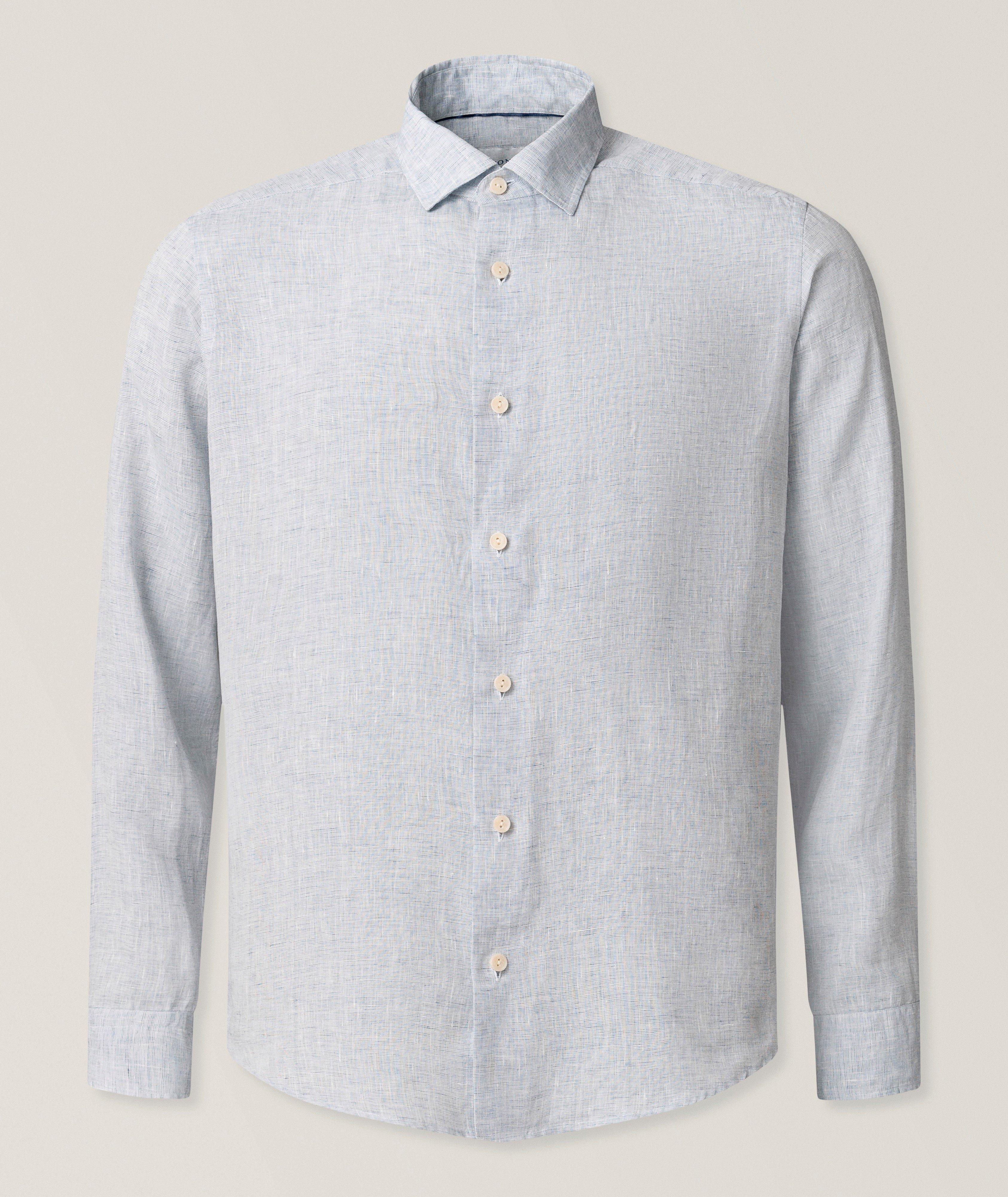 Contemporary-Fit Garment-Dyed Linen Shirt image 0