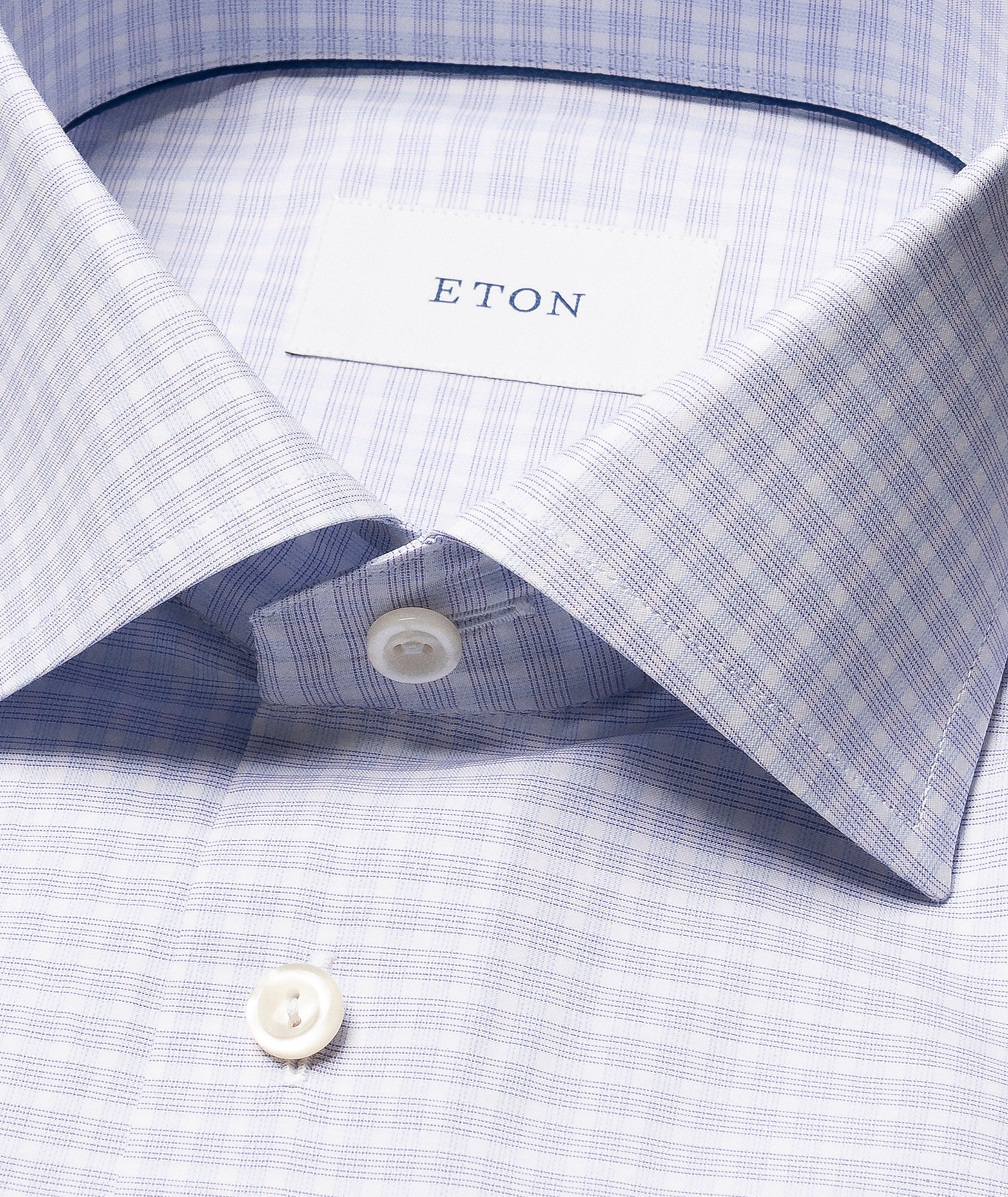 Contemporary-Fit Check Fine Twill Dress Shirt image 1
