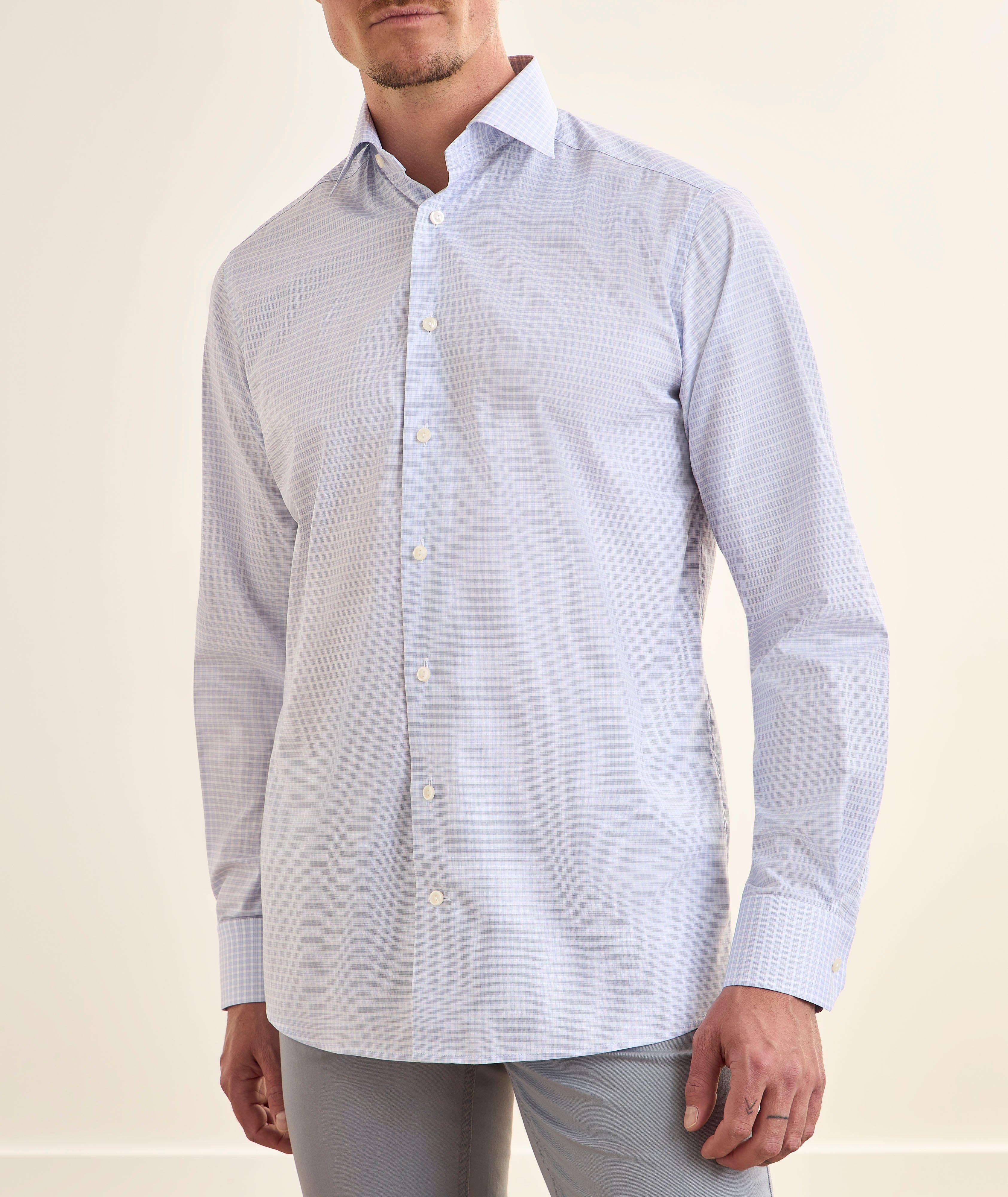 Contemporary-Fit Check Fine Twill Dress Shirt image 2