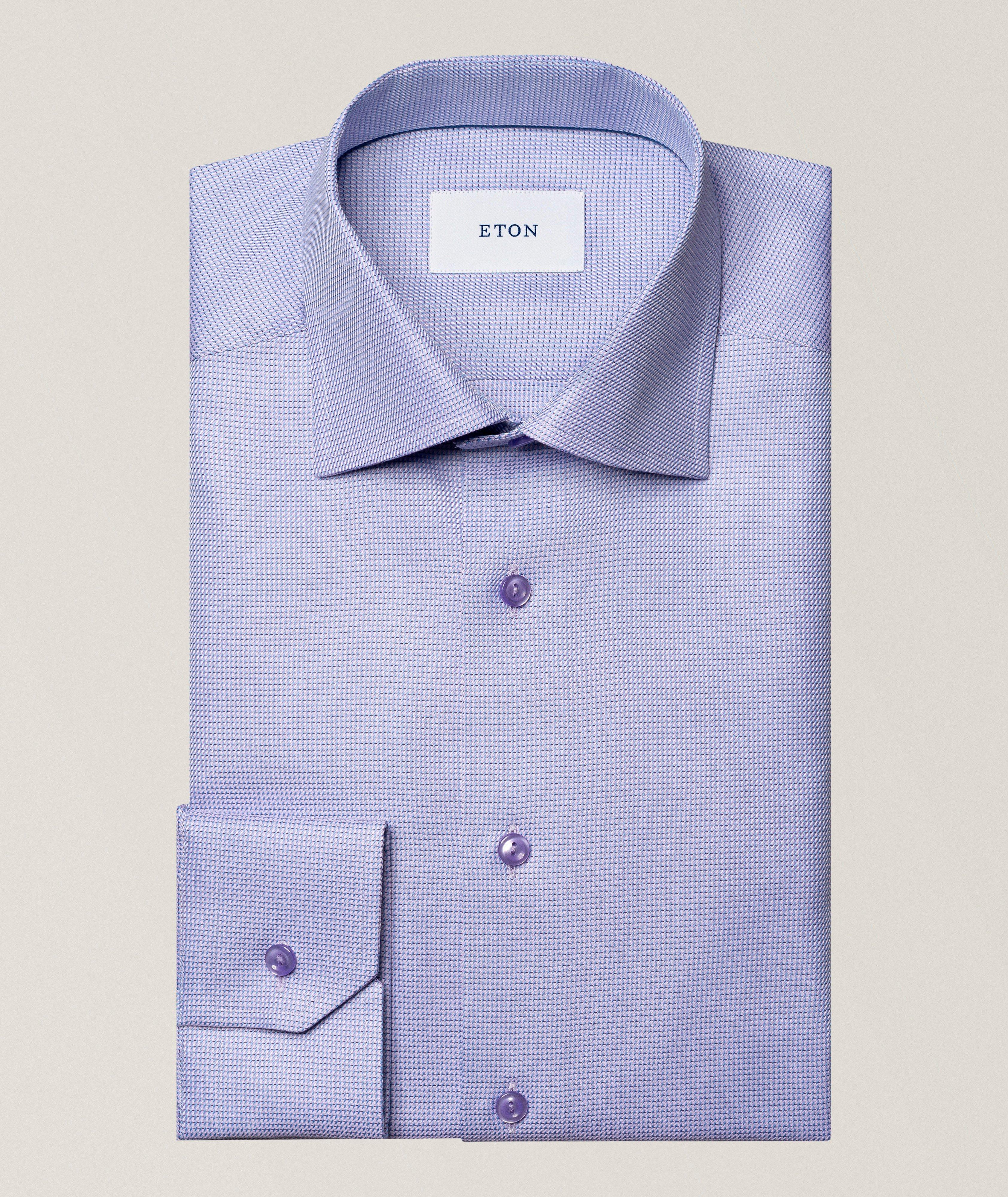 Chemise habillée sergé semi-uni coupe-contemporaine image 0