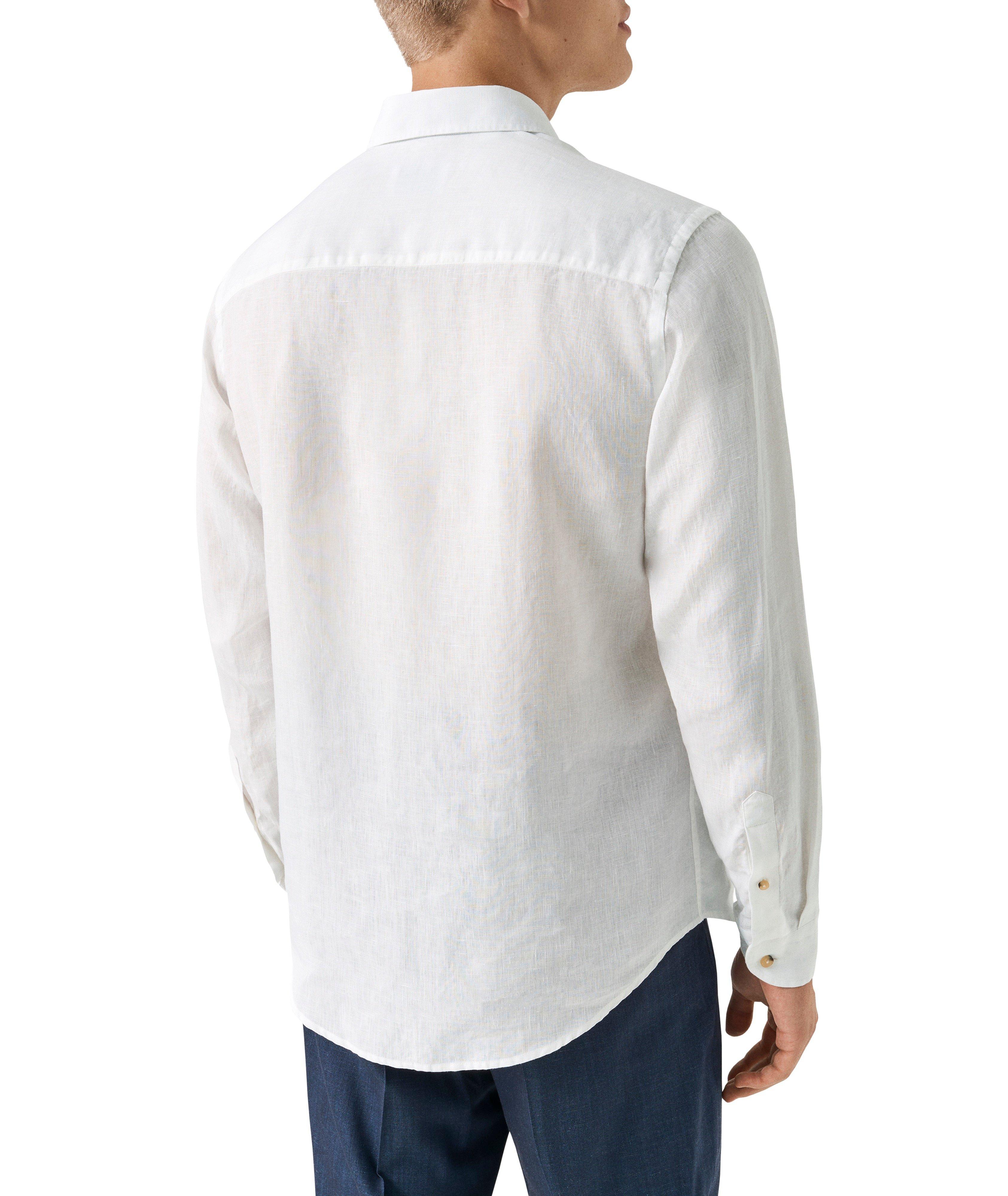 Contemporary-Fit Garment-Dyed Linen Shirt image 2
