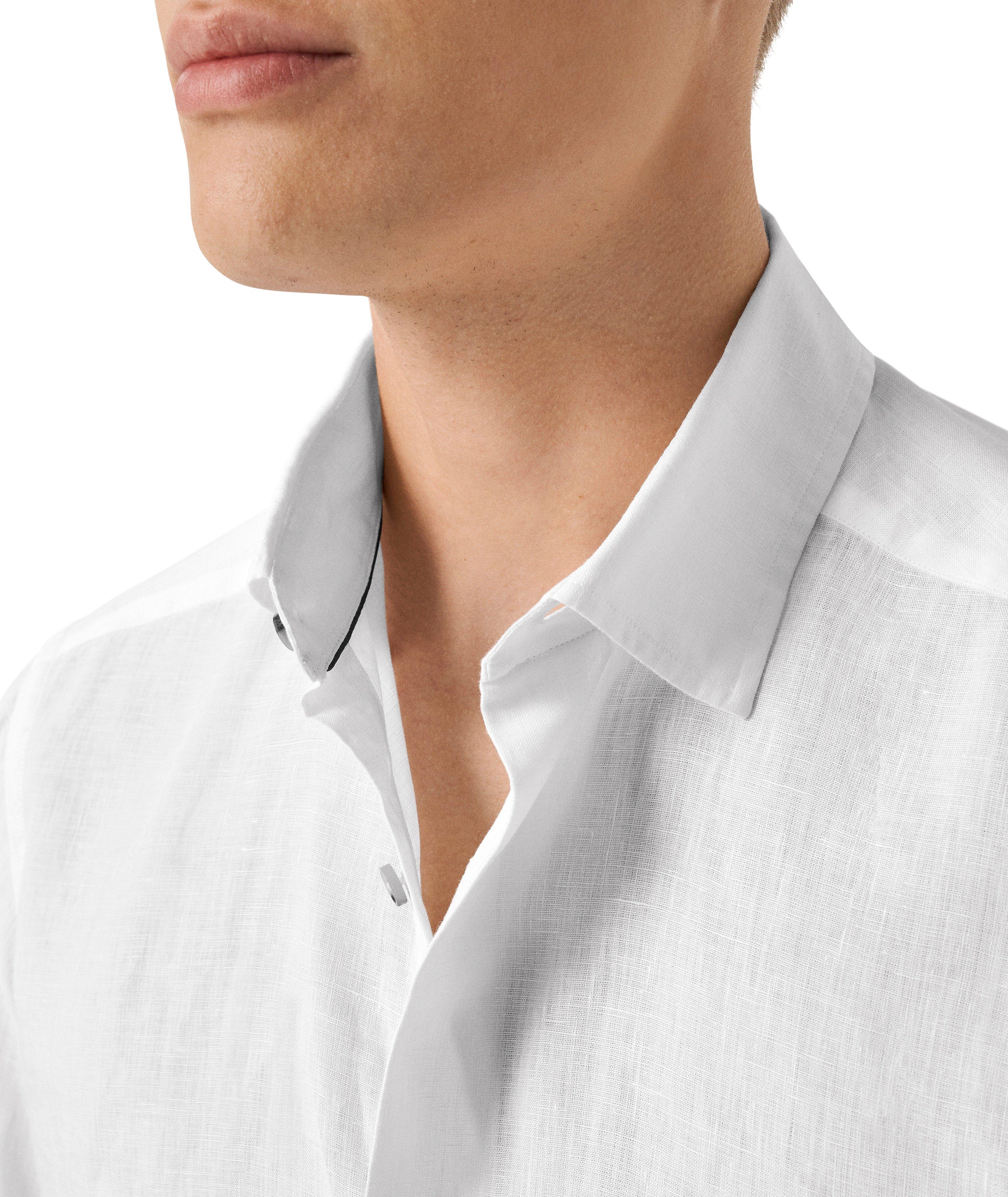 Contemporary-Fit Garment-Dyed Linen Shirt image 3