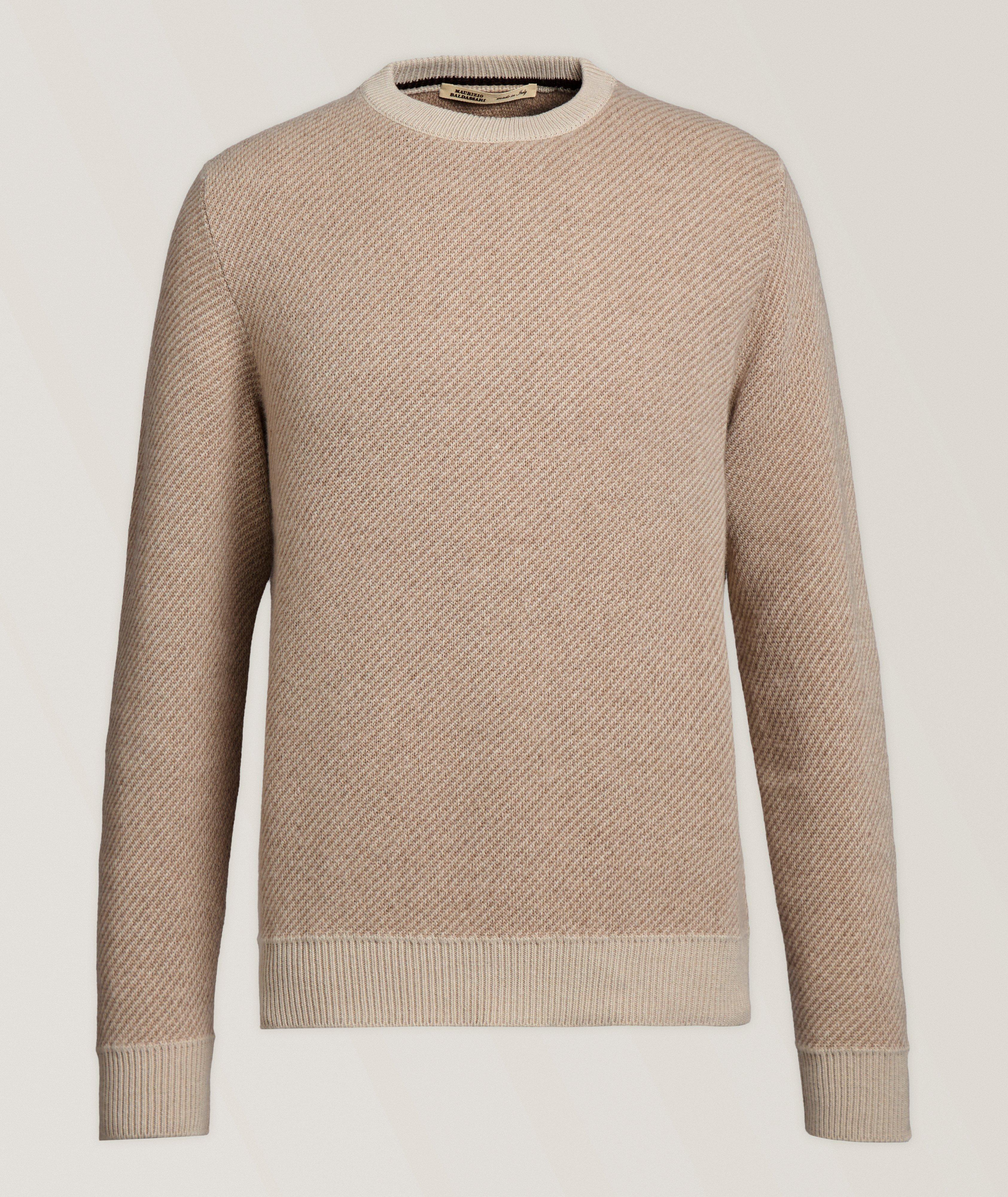 Mélange Wool-Blend Crewneck Sweater image 0