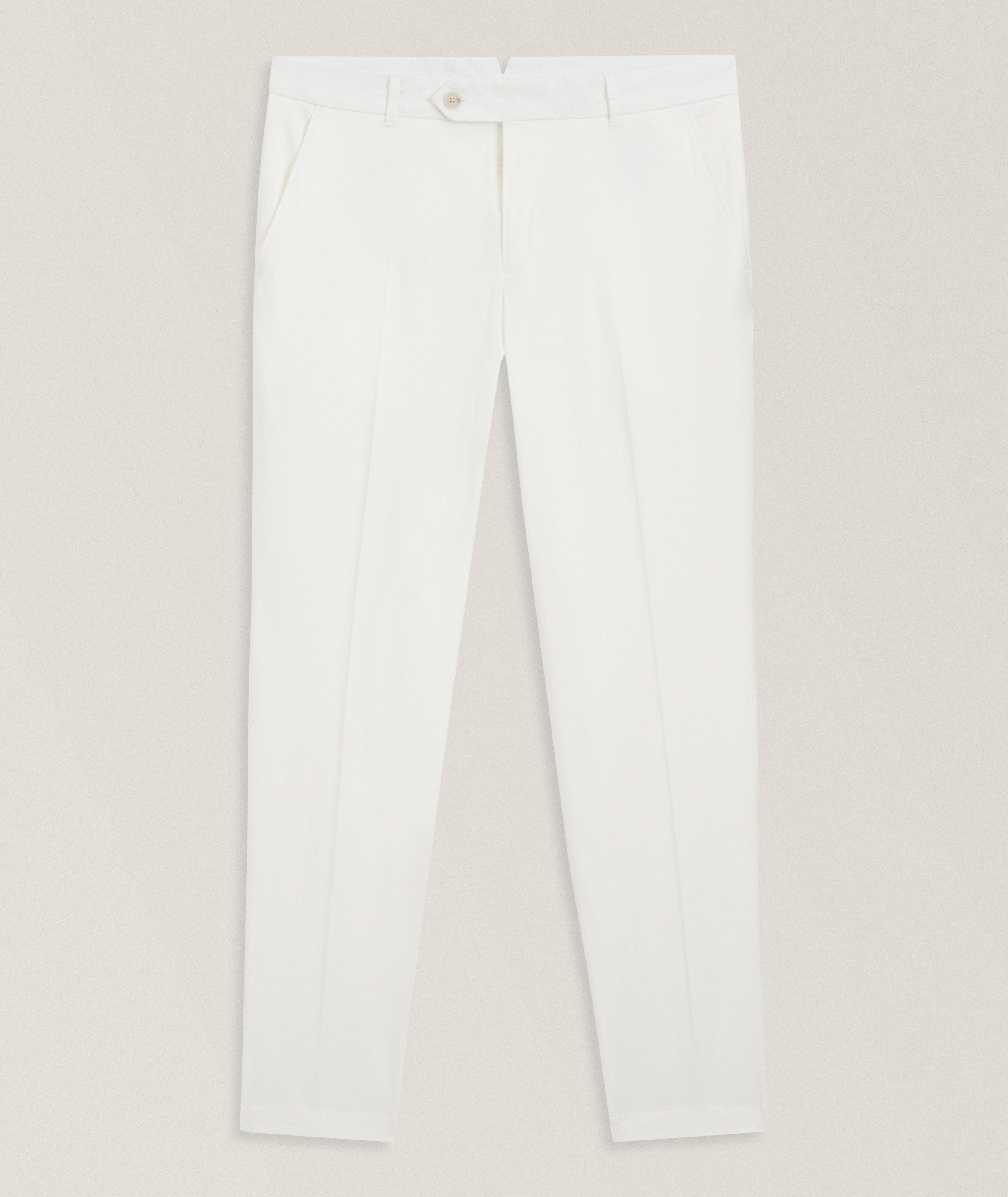 BOSS Perin Tapered Canvas Dress Pants