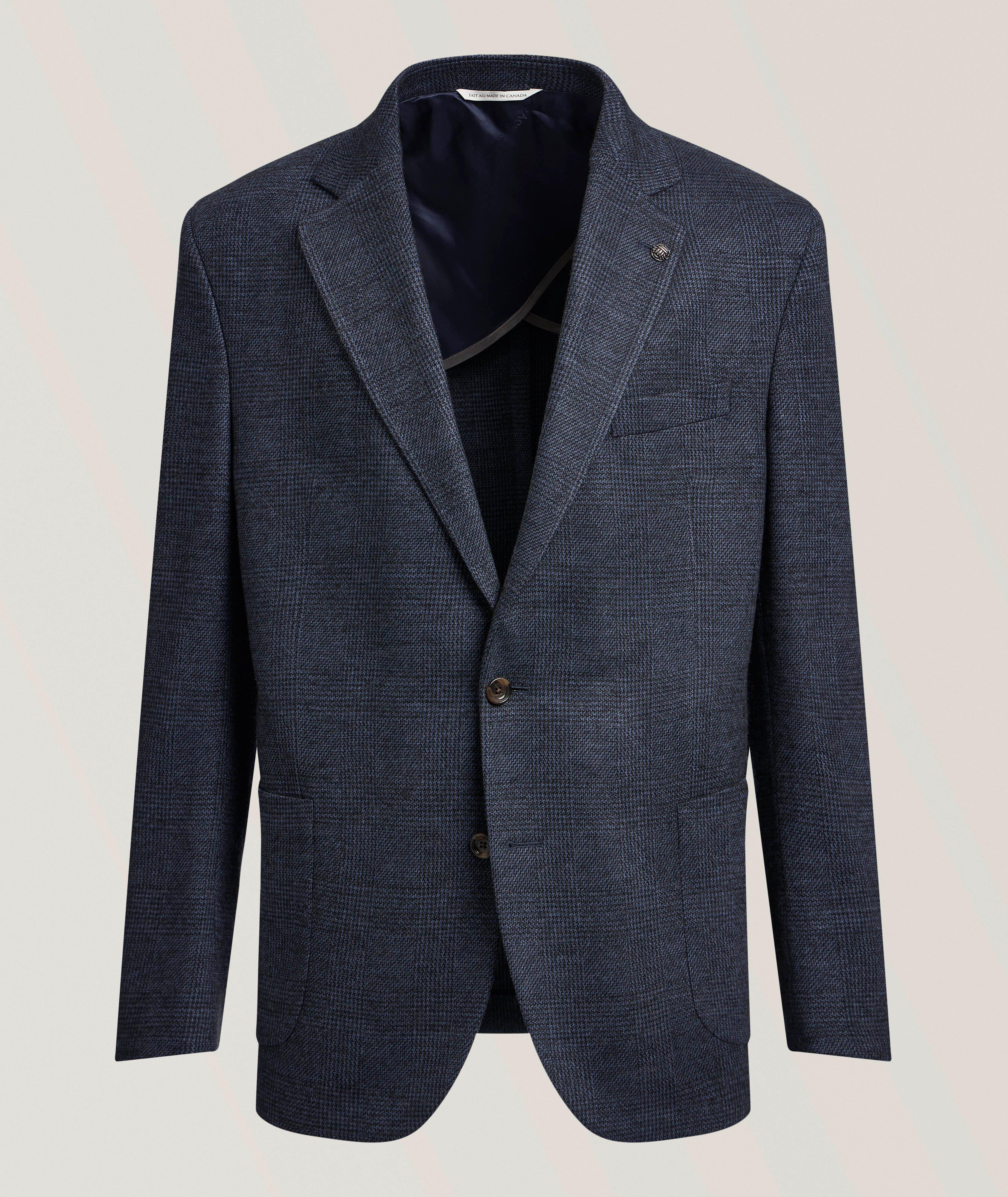 Tonal Plaid Wool-Blend Sport Jacket image 0