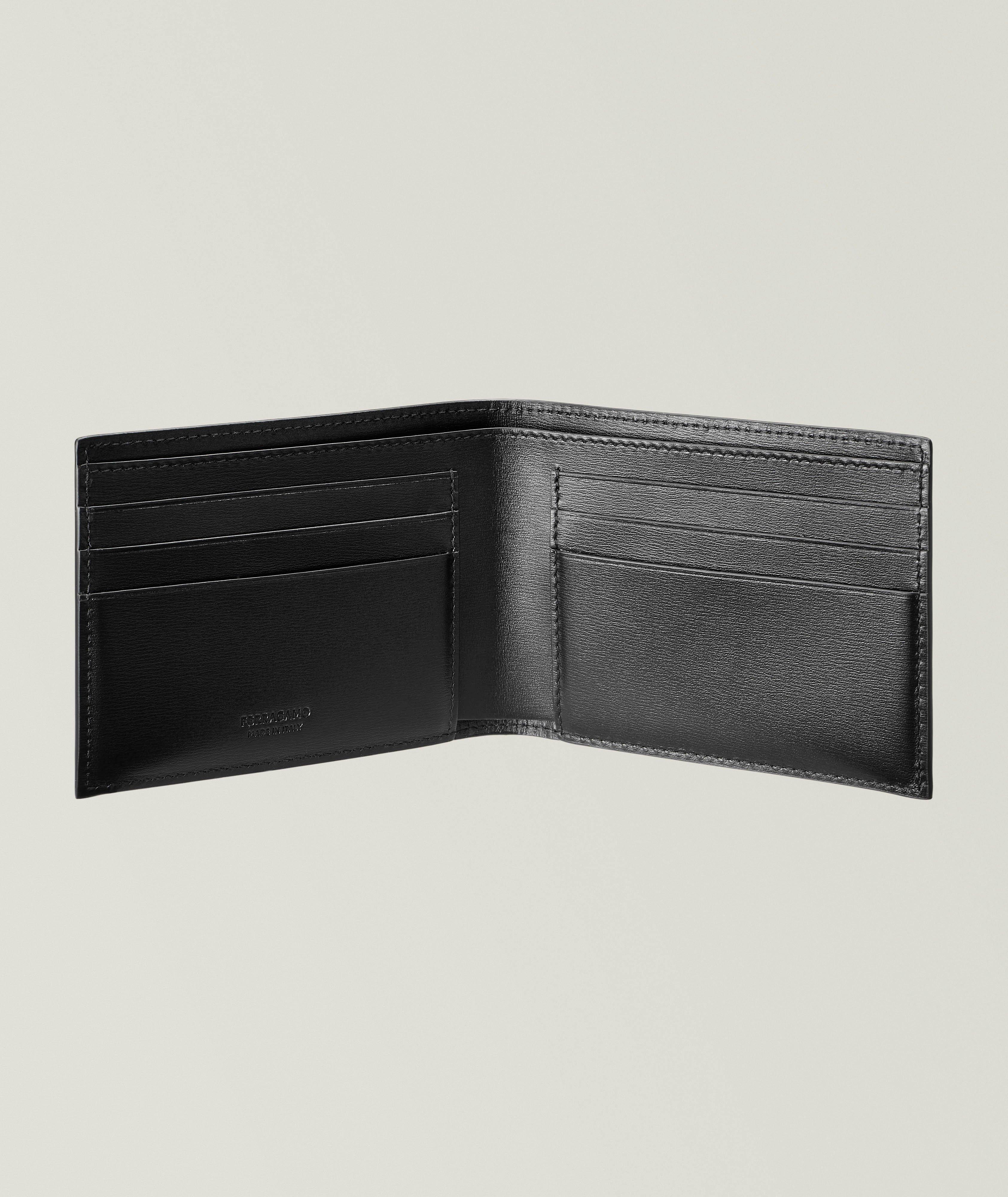 Embossed Logo Leather Bifold Wallet image 1