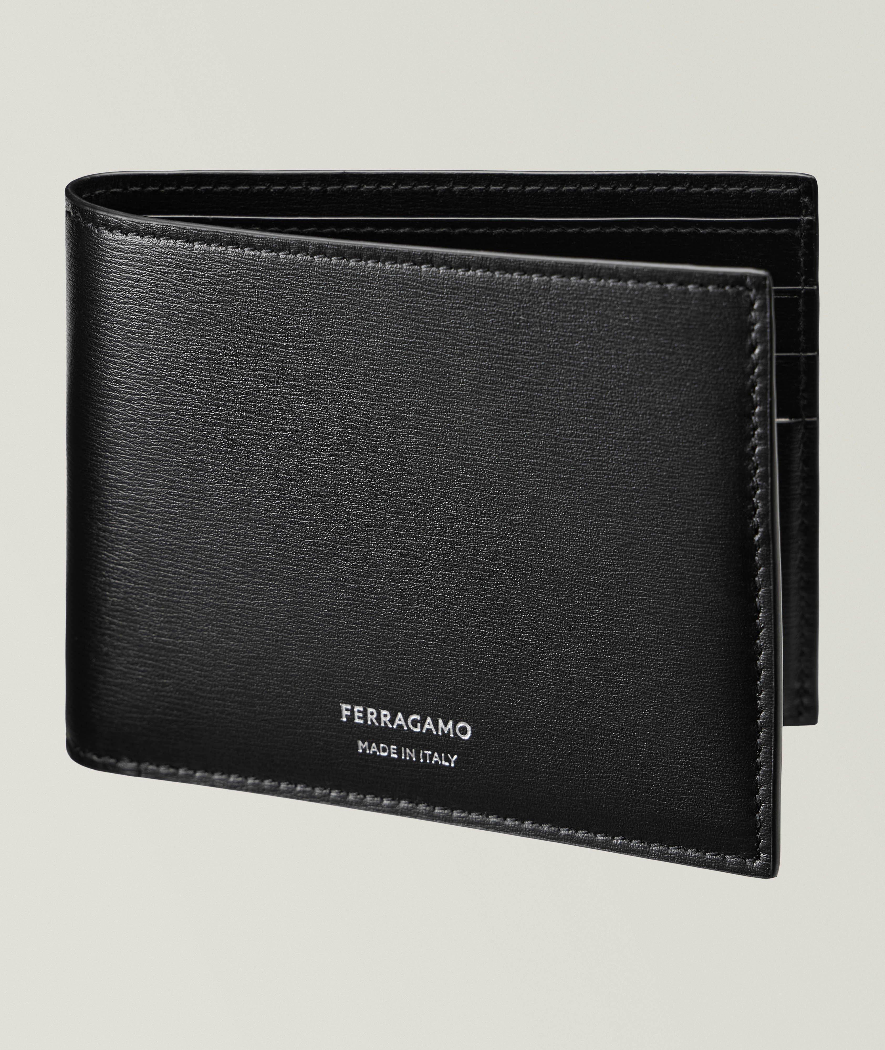 Embossed Logo Leather Bifold Wallet image 0