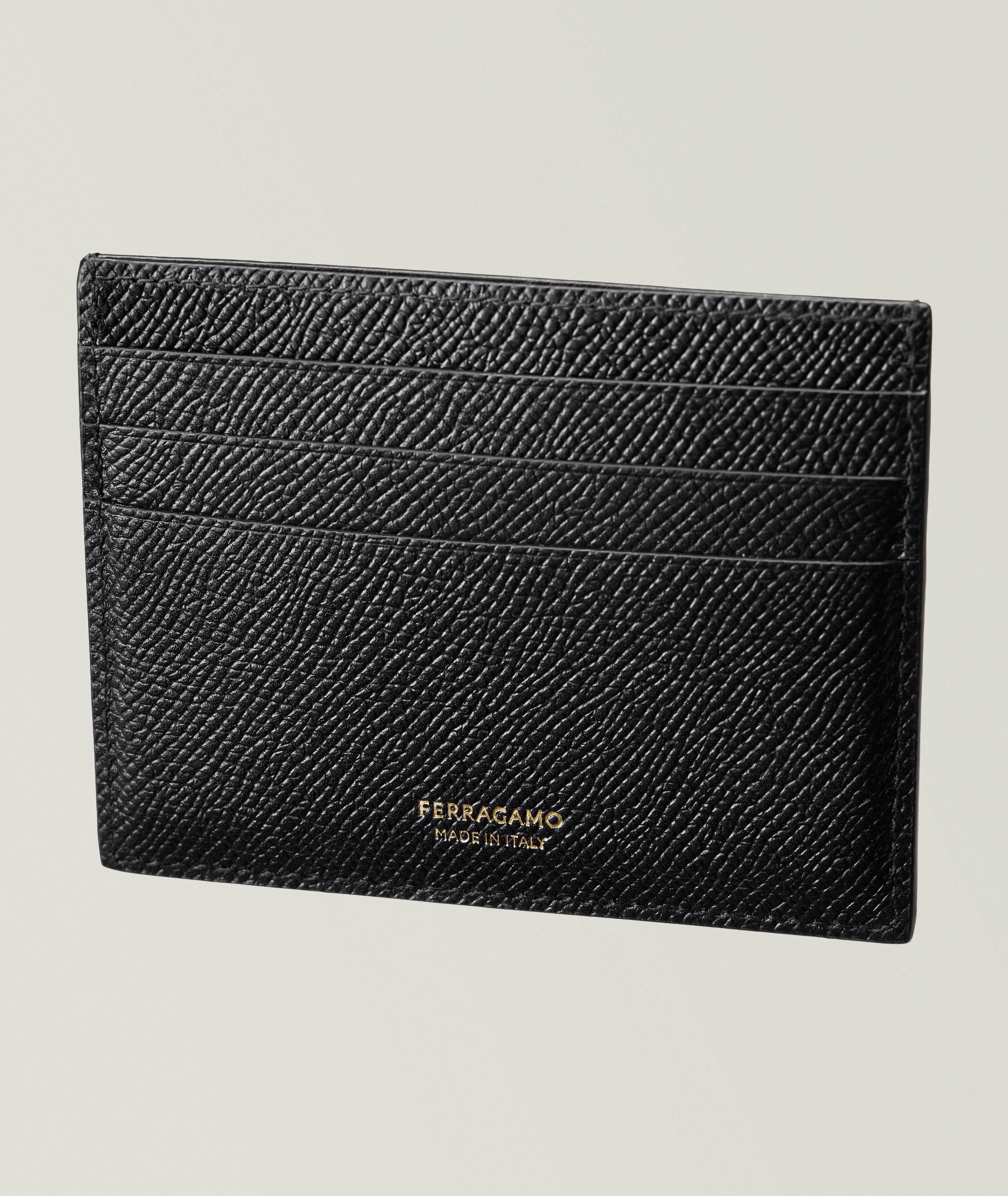 Gancio Grained Leather Cardholder image 1