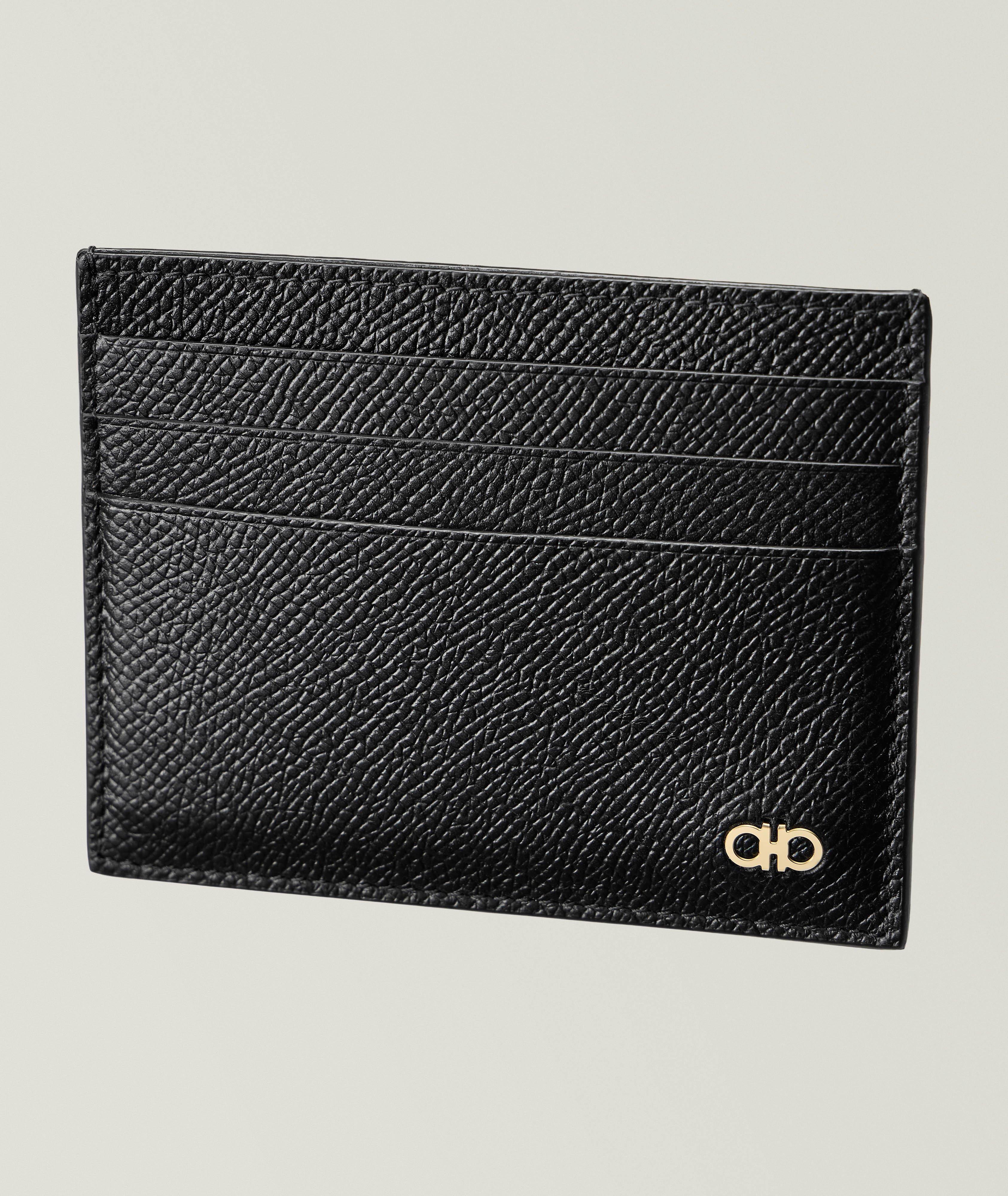 Gancio Grained Leather Cardholder image 0