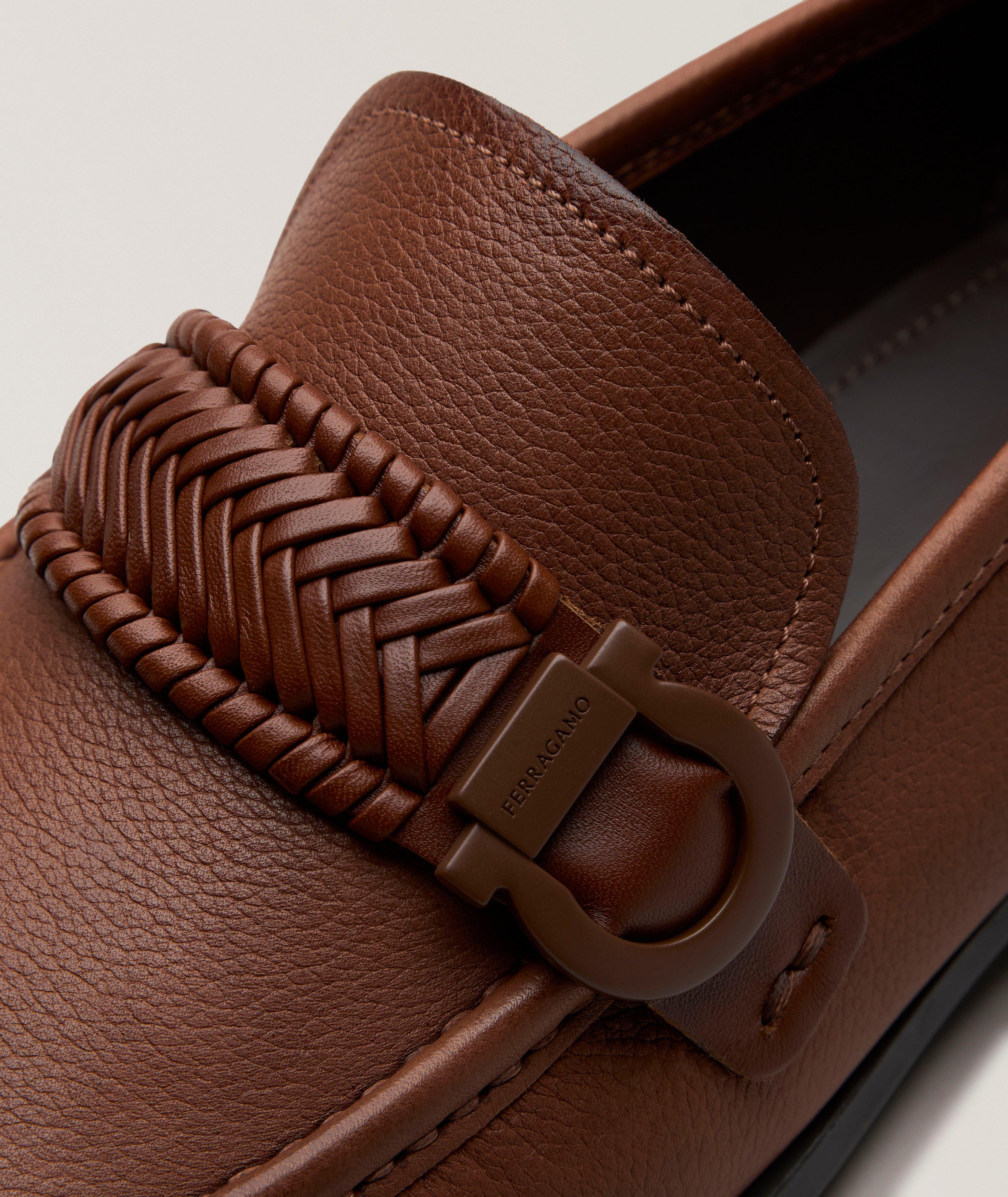 Caspian Braided Gancio Leather Loafers image 2