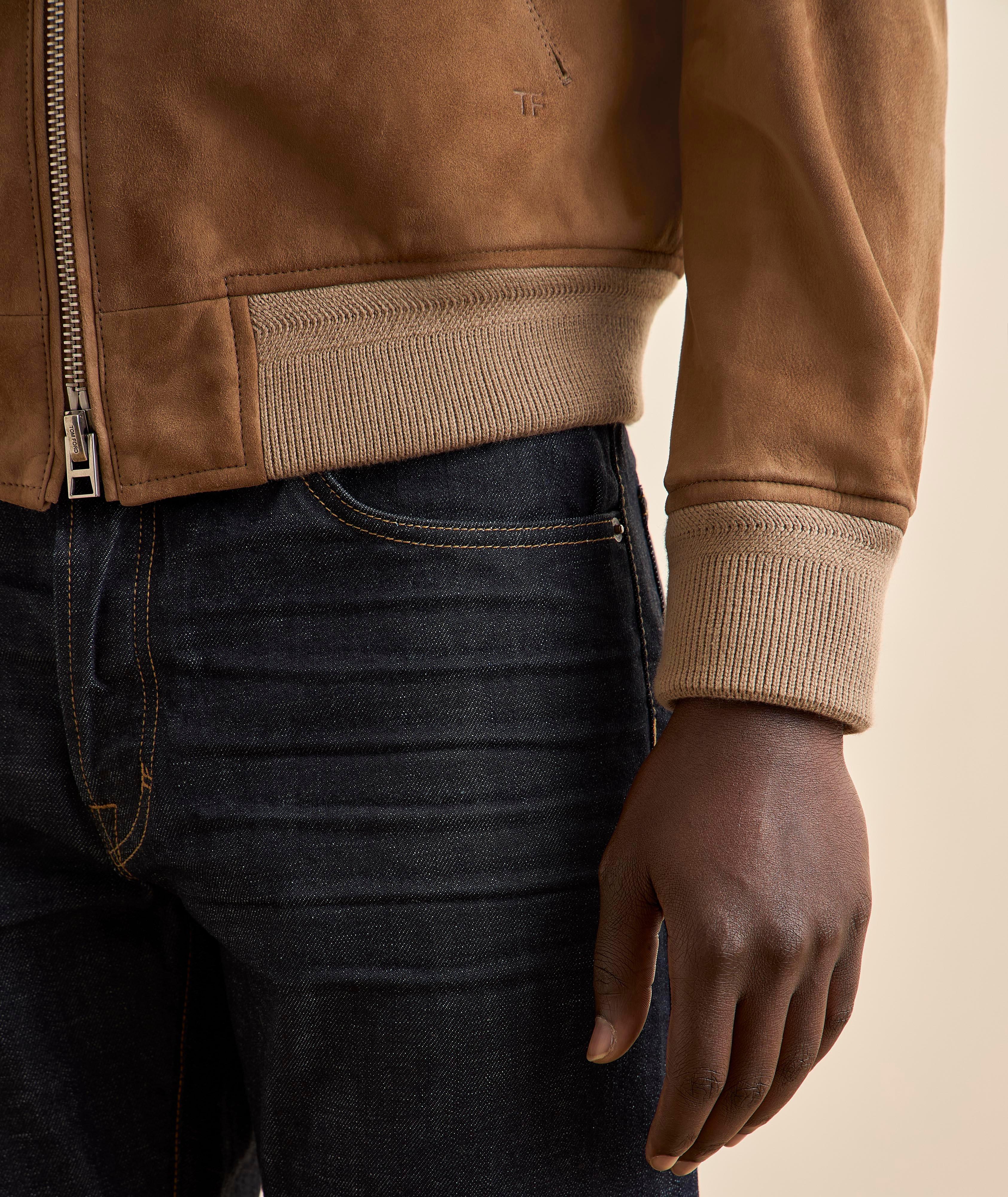 Bomber suède clair image 3