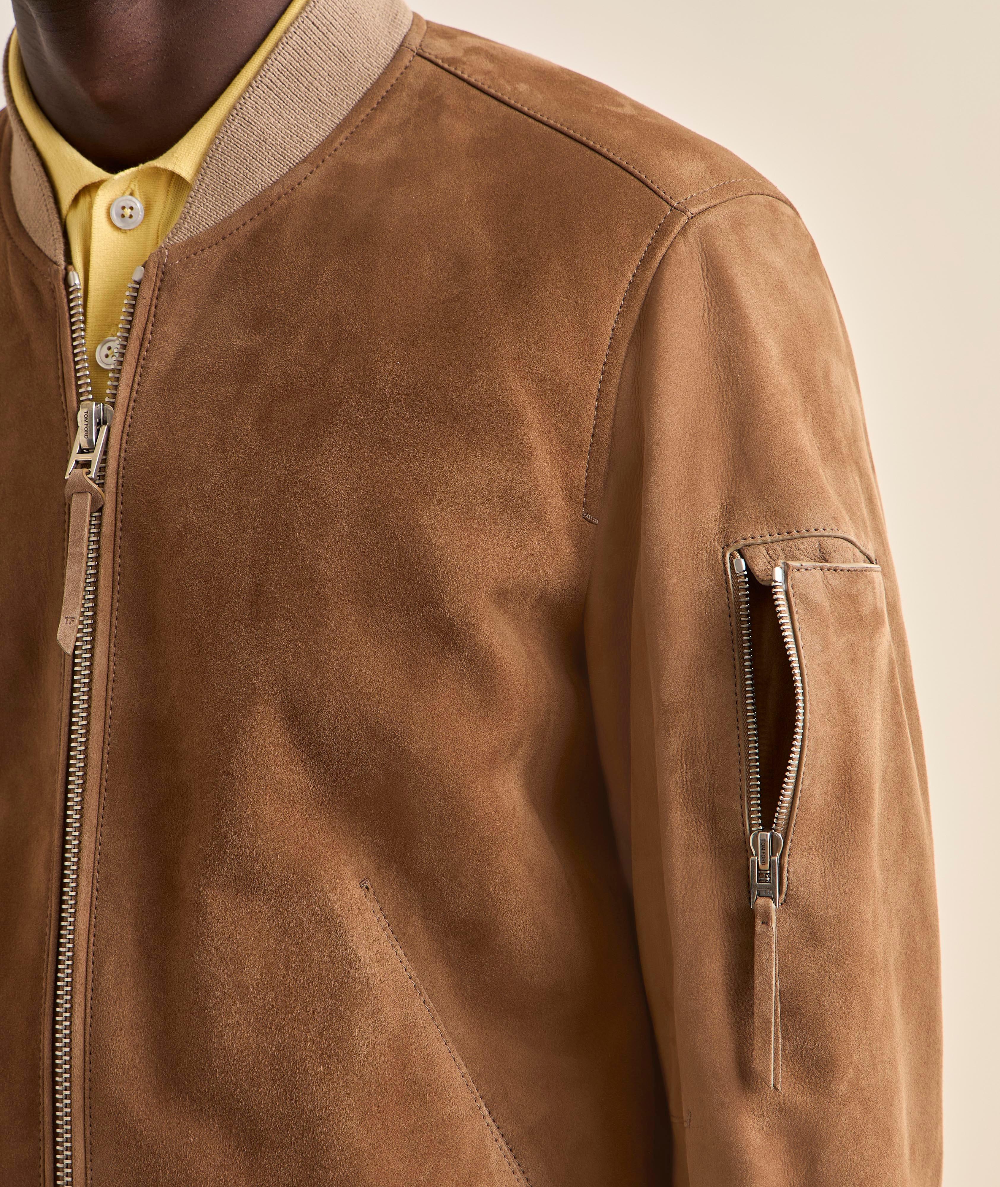 Bomber suède clair image 4