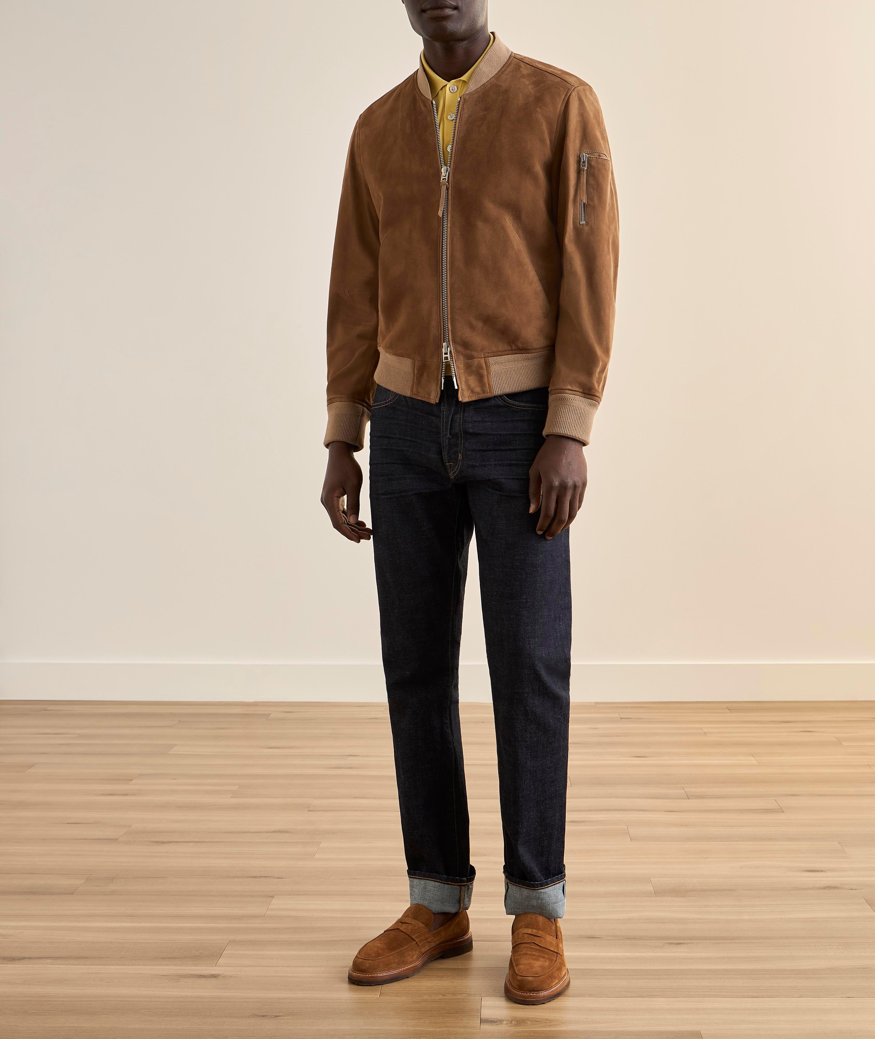 Bomber suède clair image 6