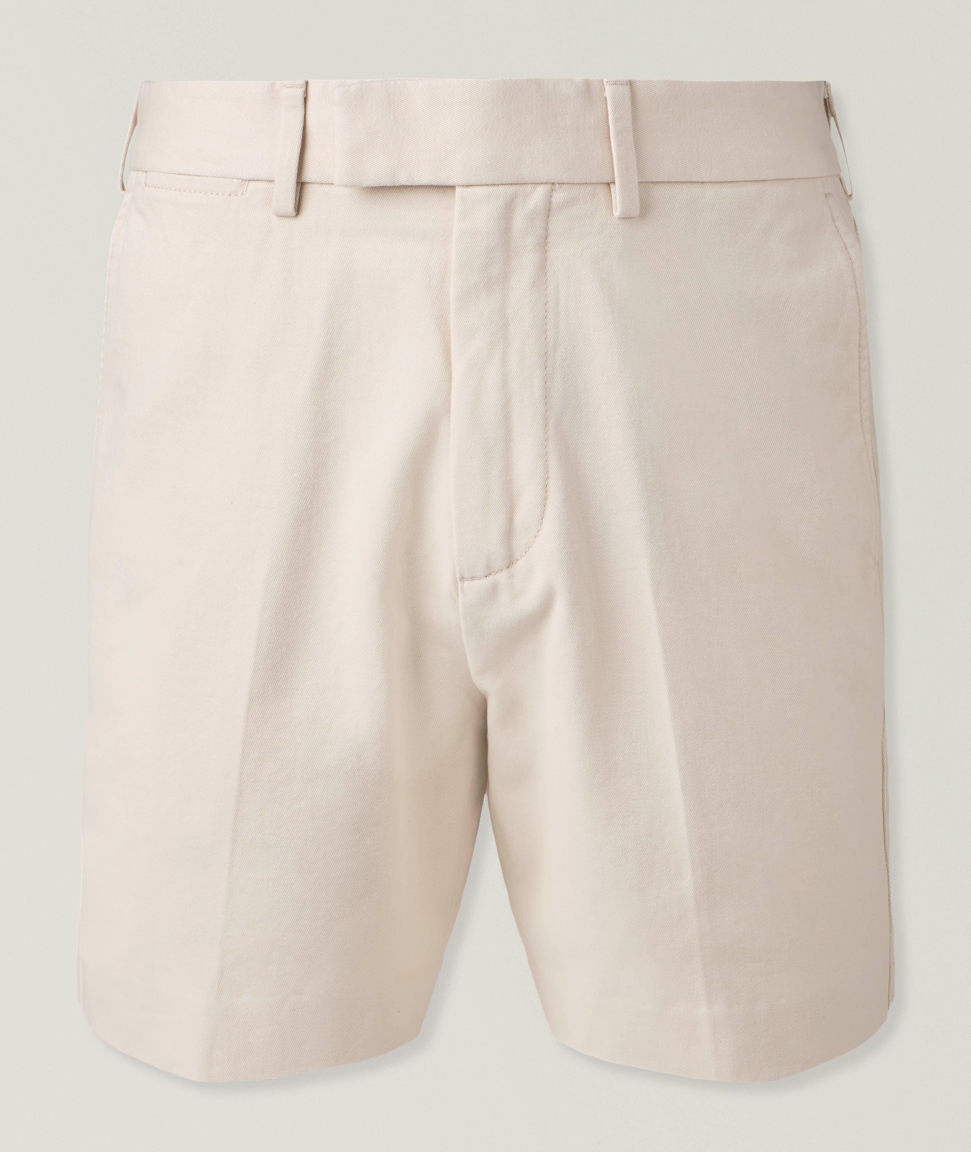 Brushed Cotton Drill Tailored Shorts image 0