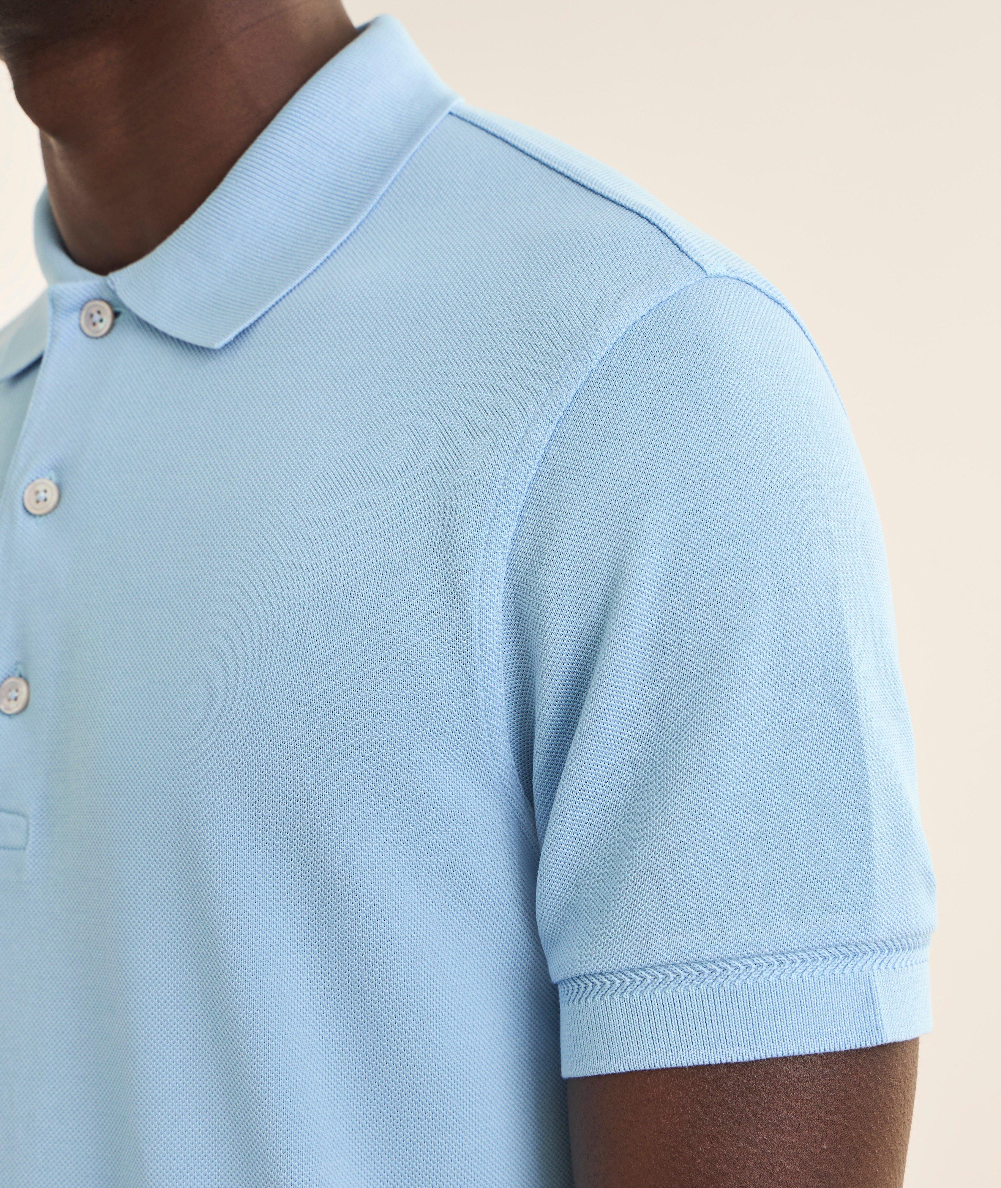 Lyocell-Cotton Piqué Polo  image 3