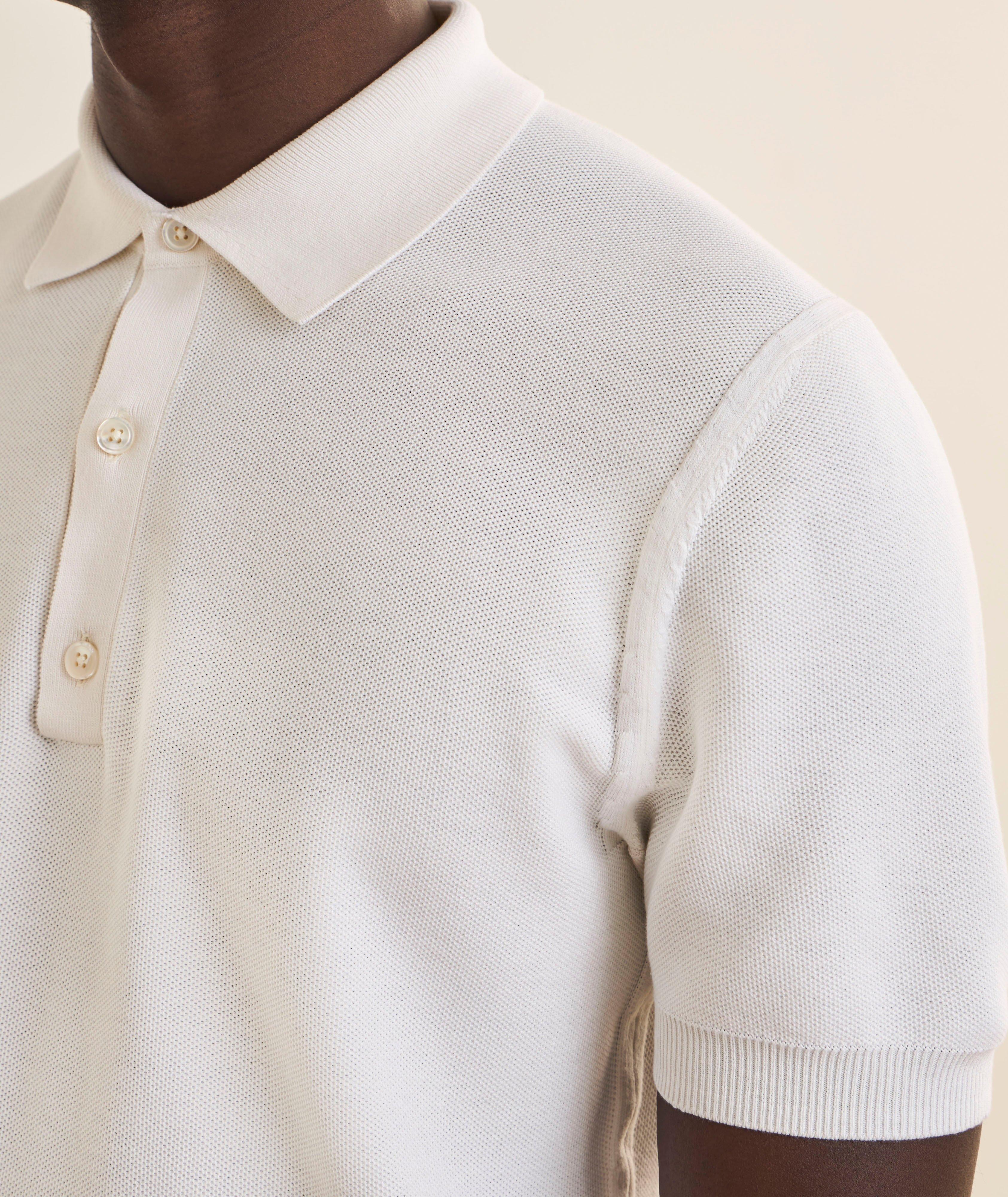 Silk-Cotton Piqué Polo image 3
