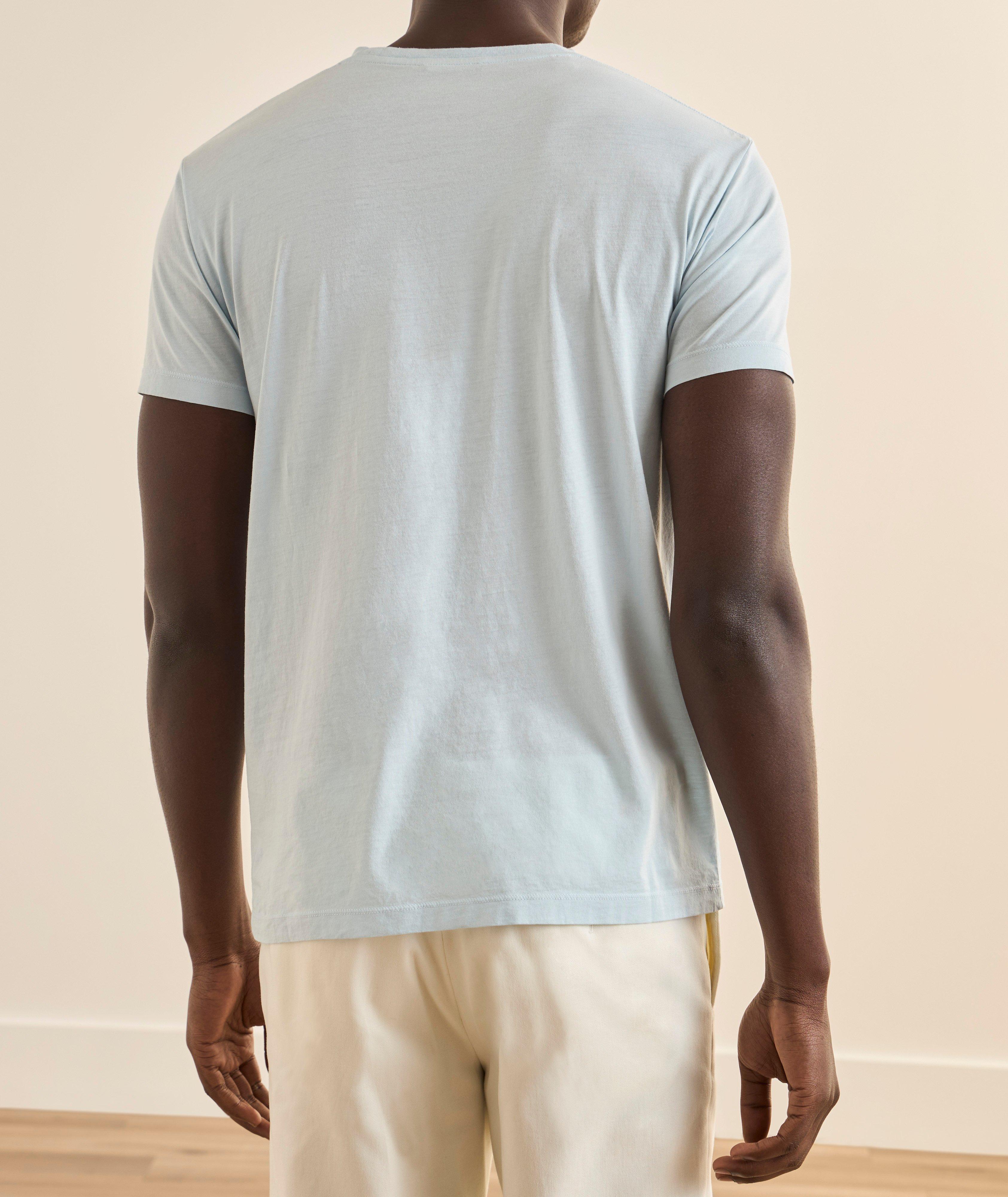 Cotton-Silk Slub Crewneck T-Shirt image 2