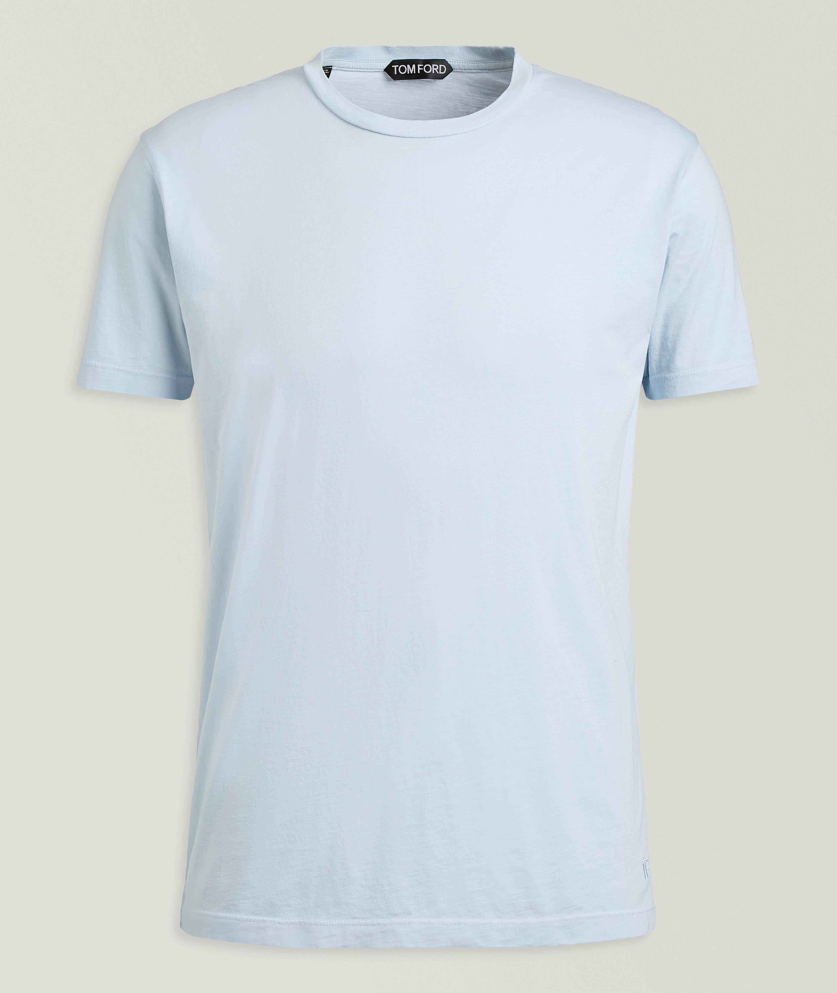 Cotton-Silk Slub Crewneck T-Shirt image 0