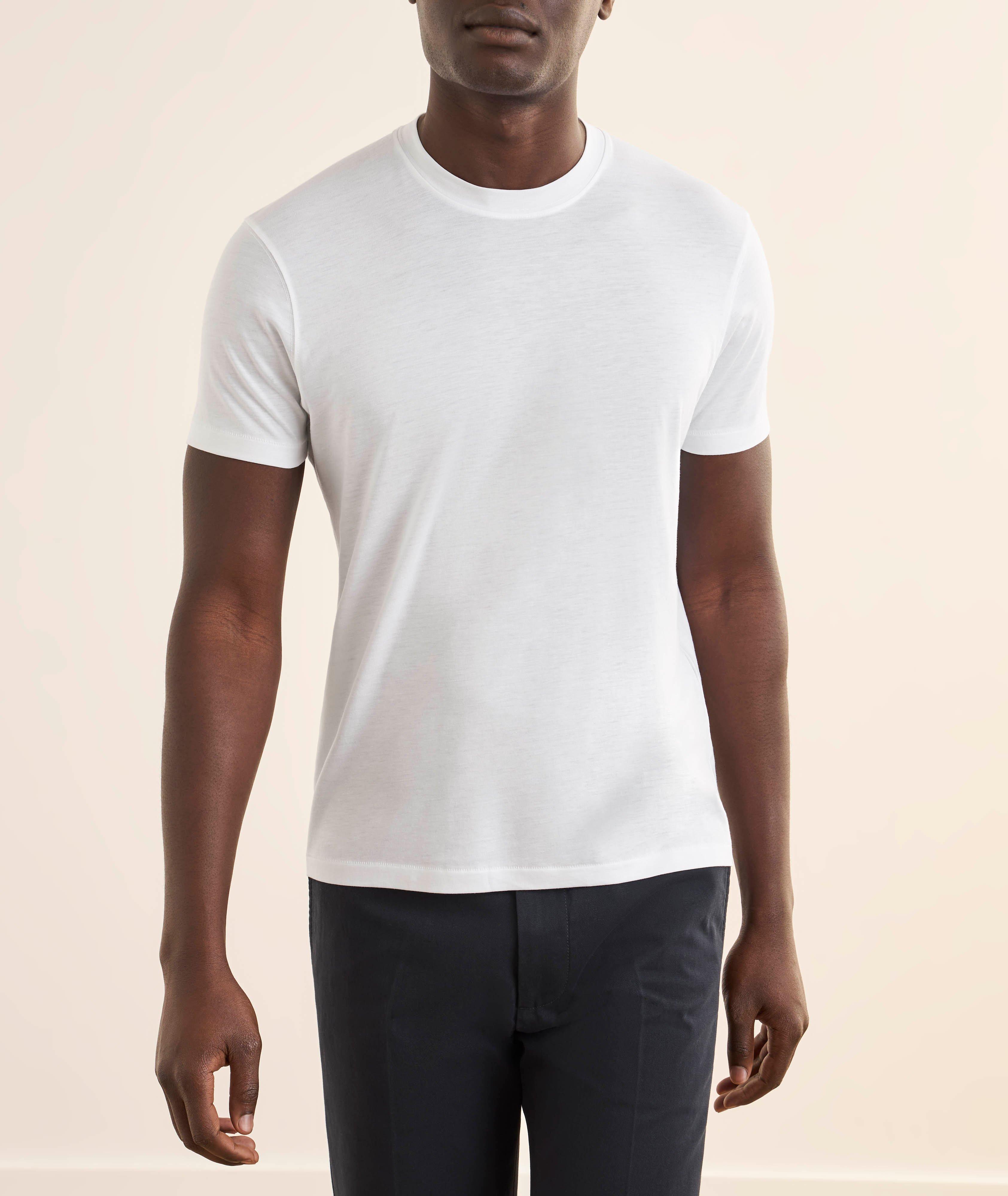 T-shirt lyocell-coton encolure ronde image 1