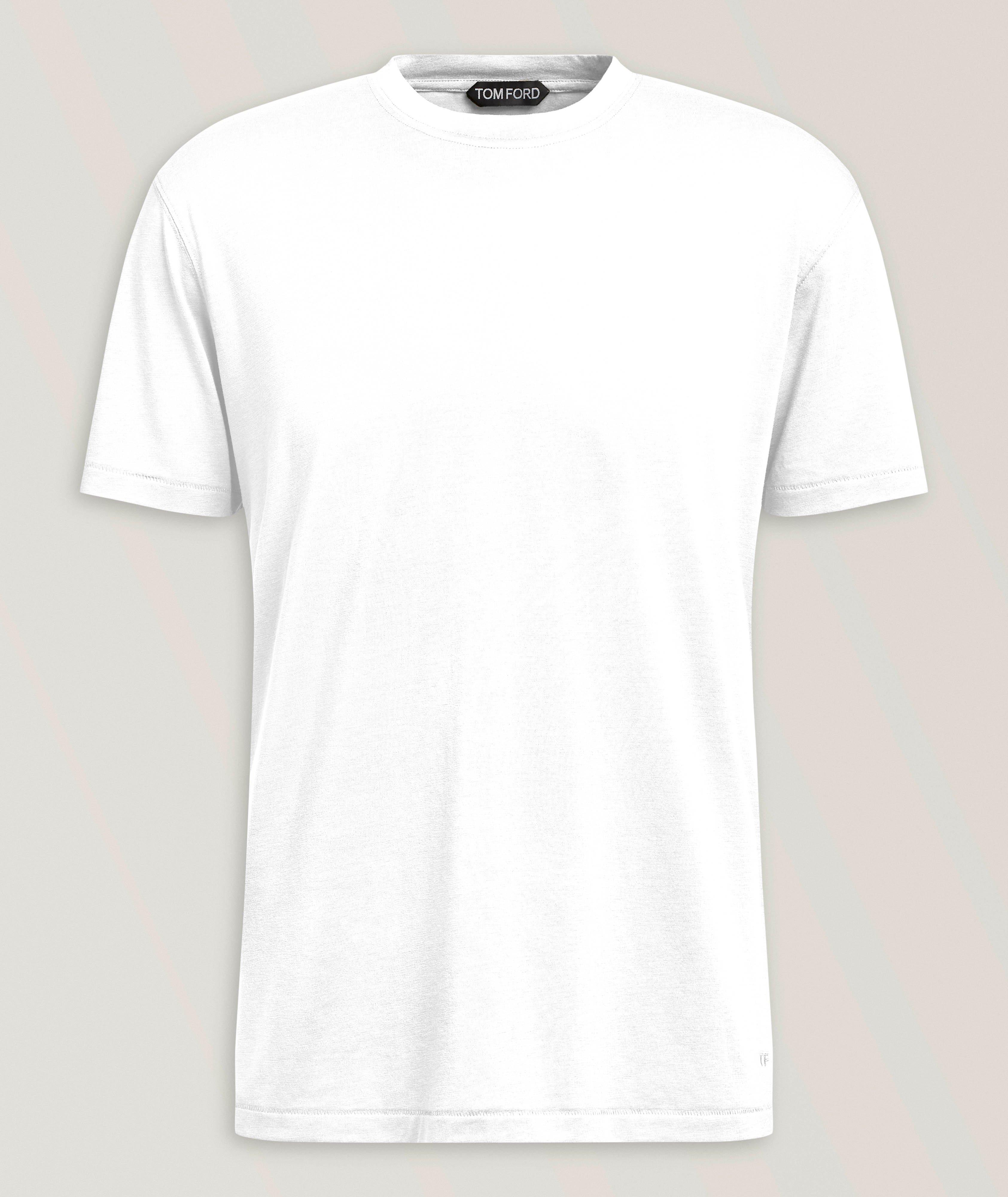 T-shirt lyocell-coton encolure ronde image 0