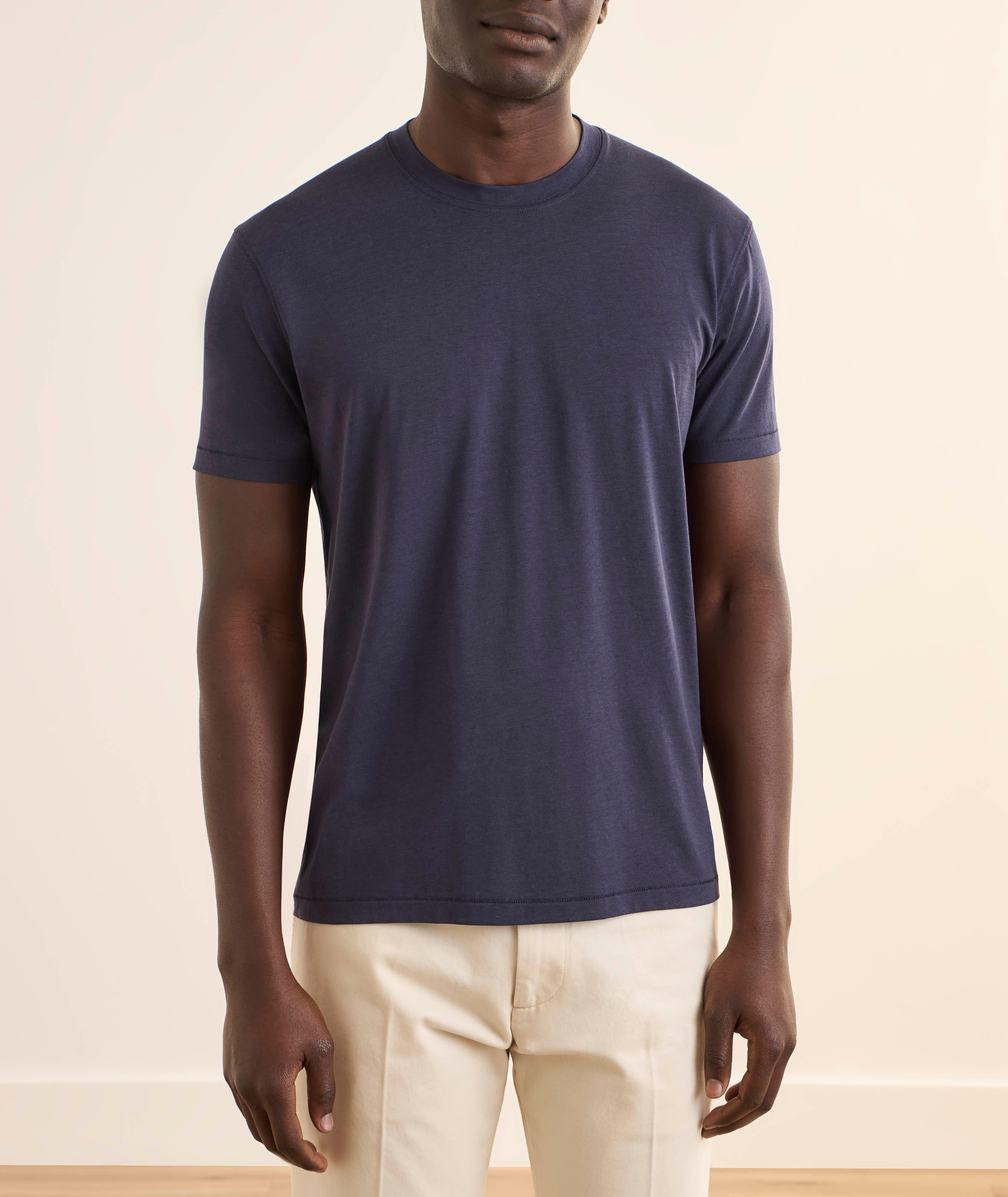 T-shirt lyocell-coton encolure ronde image 1