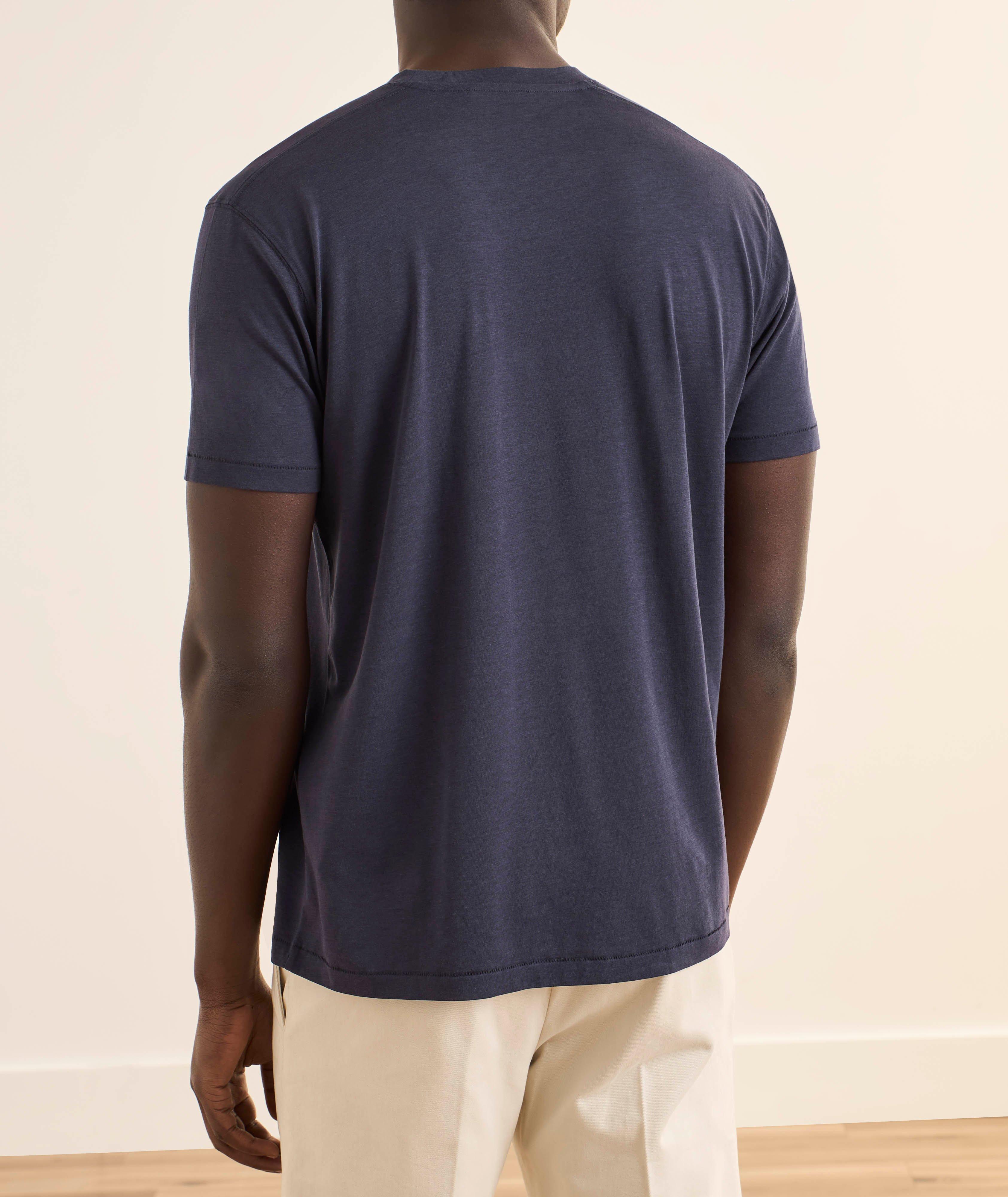 T-shirt lyocell-coton encolure ronde image 2