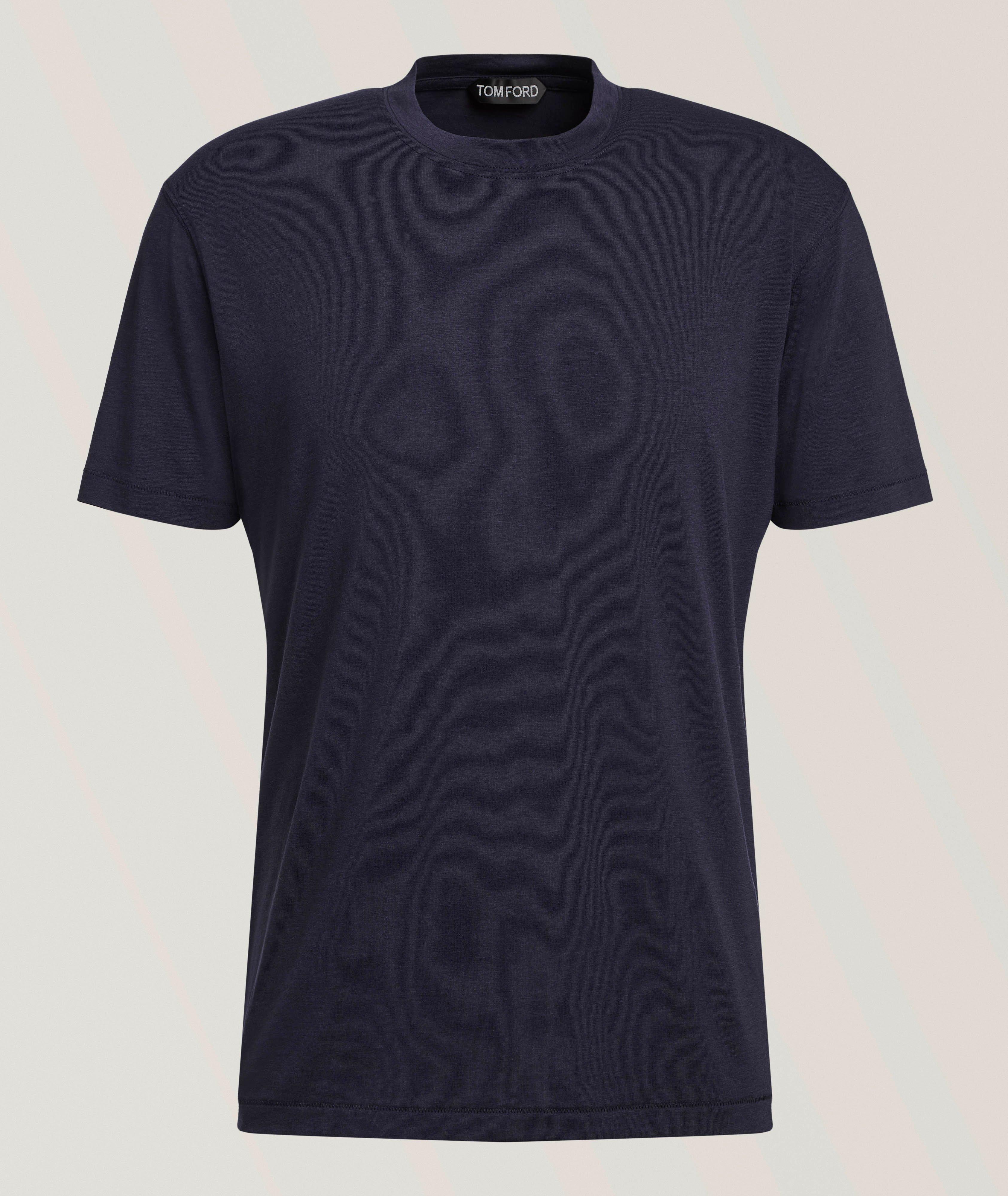 T-shirt lyocell-coton encolure ronde image 0