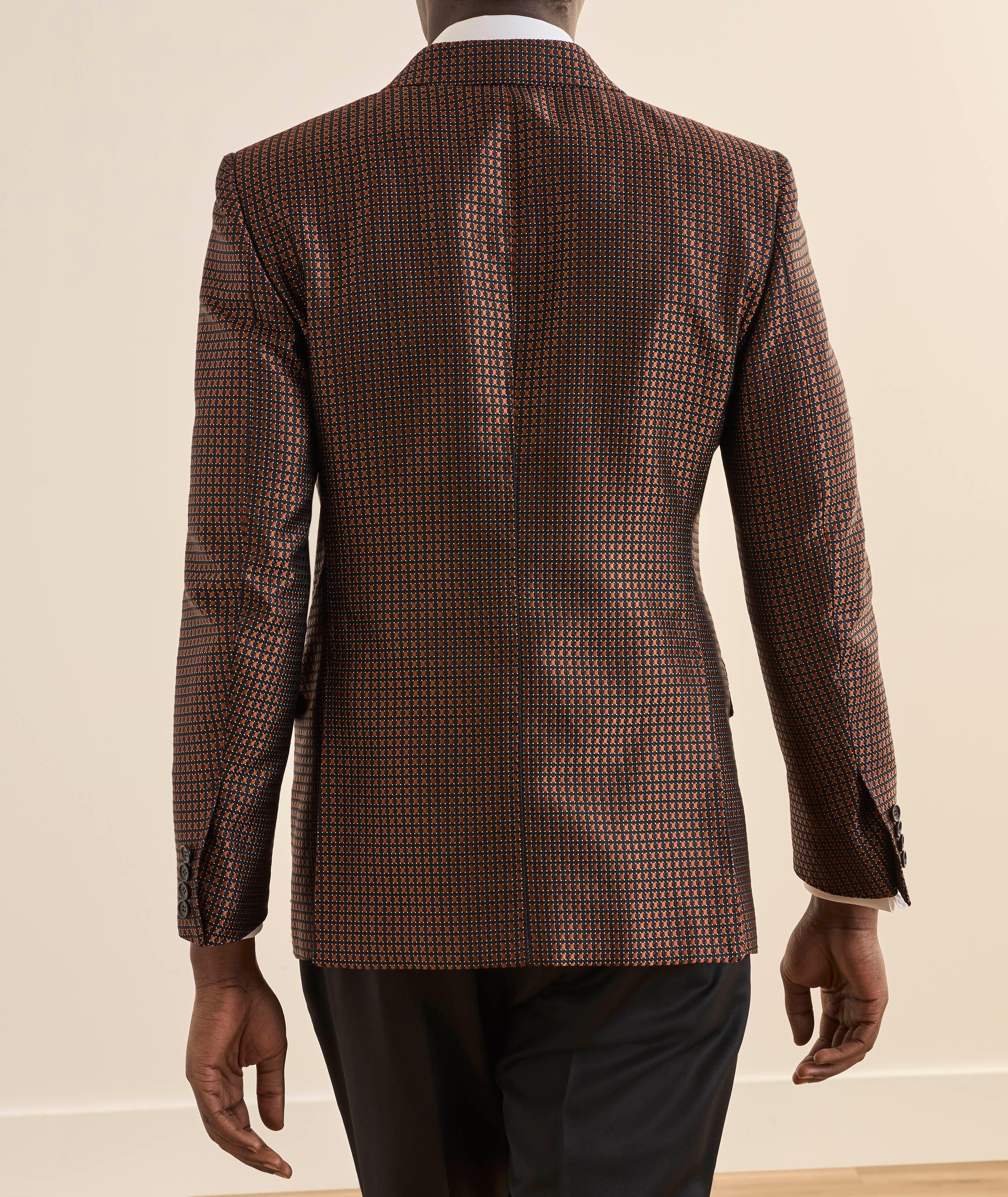 Dyllan Silk Jacquard Dobby Tuxedo Jacket image 1