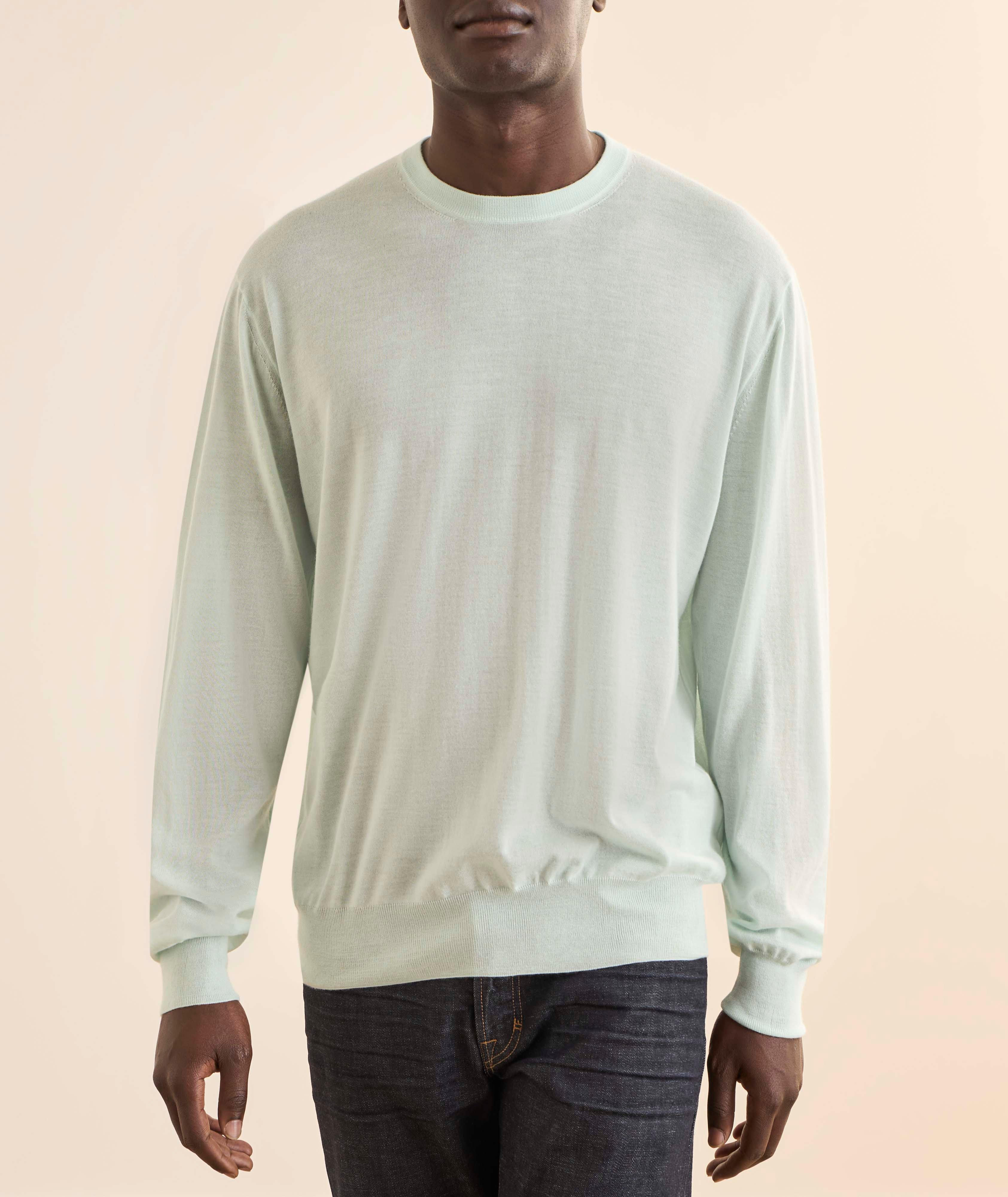 Oversized Cashmere Crewneck Sweater image 1