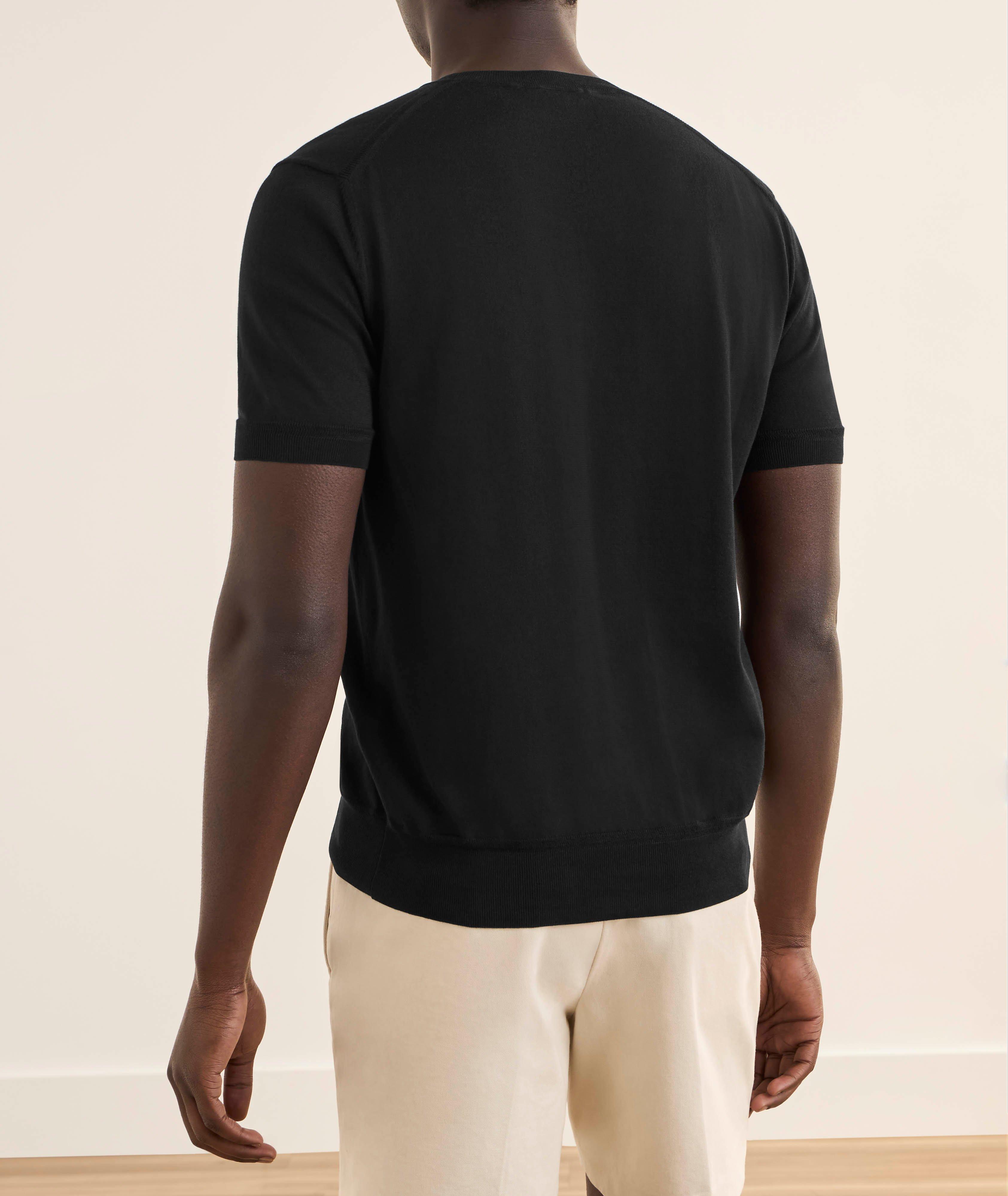 T-shirt coton tricot encolure ronde image 2